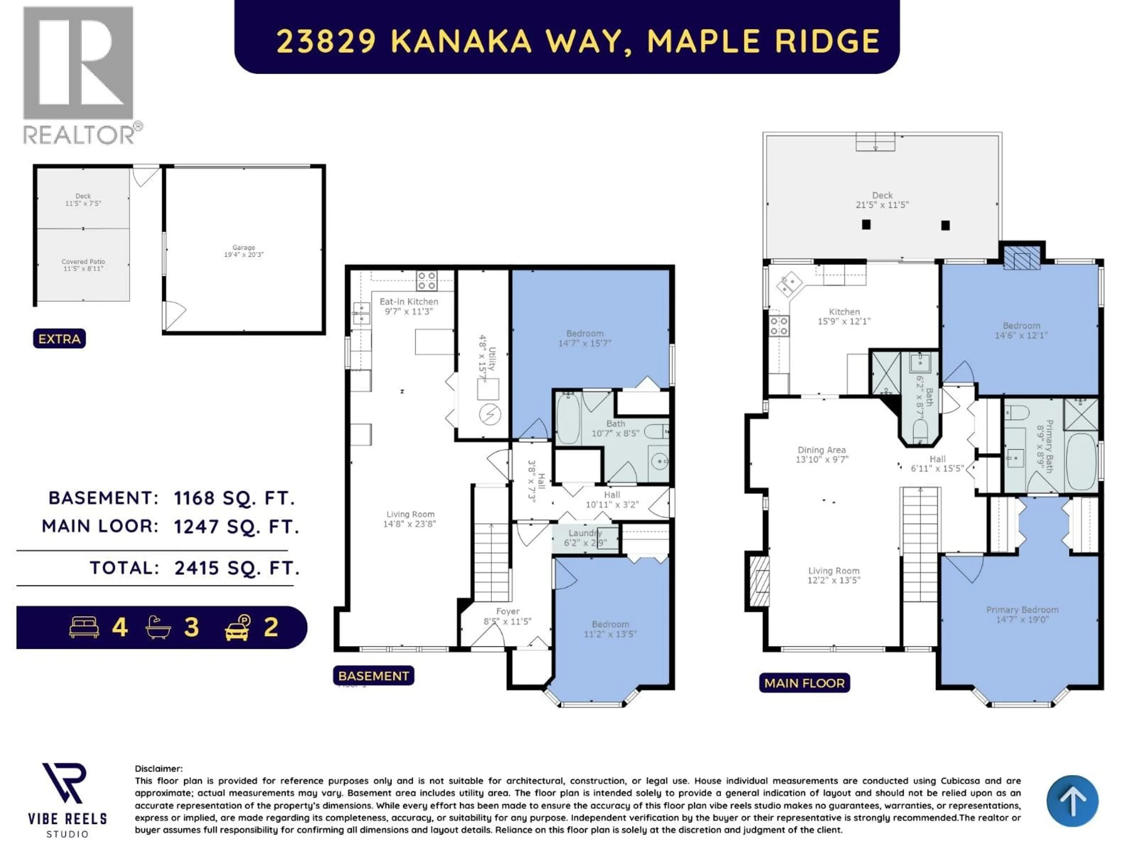Floor plan for 23829 KANAKA WAY, Maple Ridge British Columbia V2W1E5