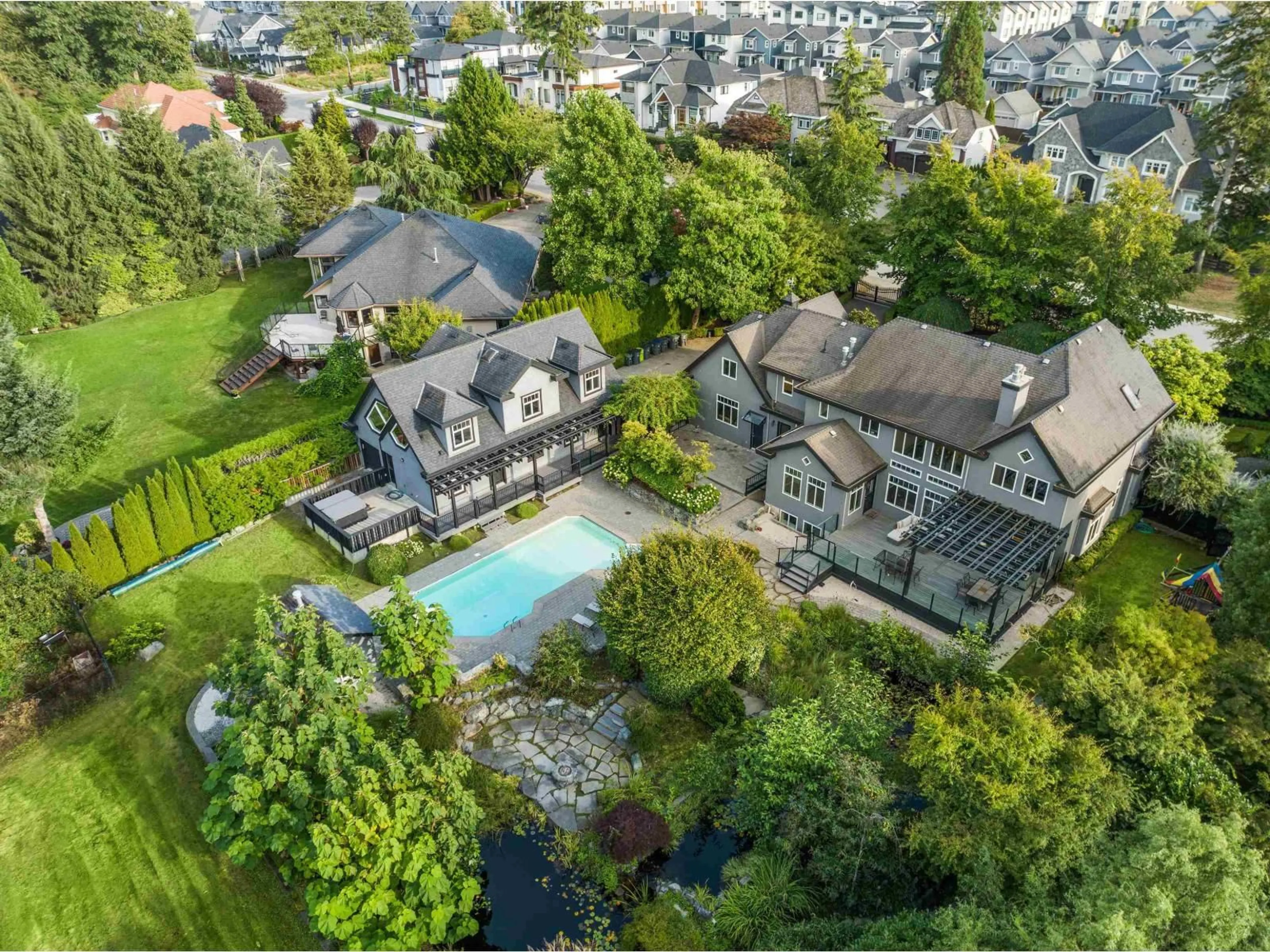 A pic from outside/outdoor area/front of a property/back of a property/a pic from drone, unknown for 16505 26, Surrey British Columbia V3Z9W9
