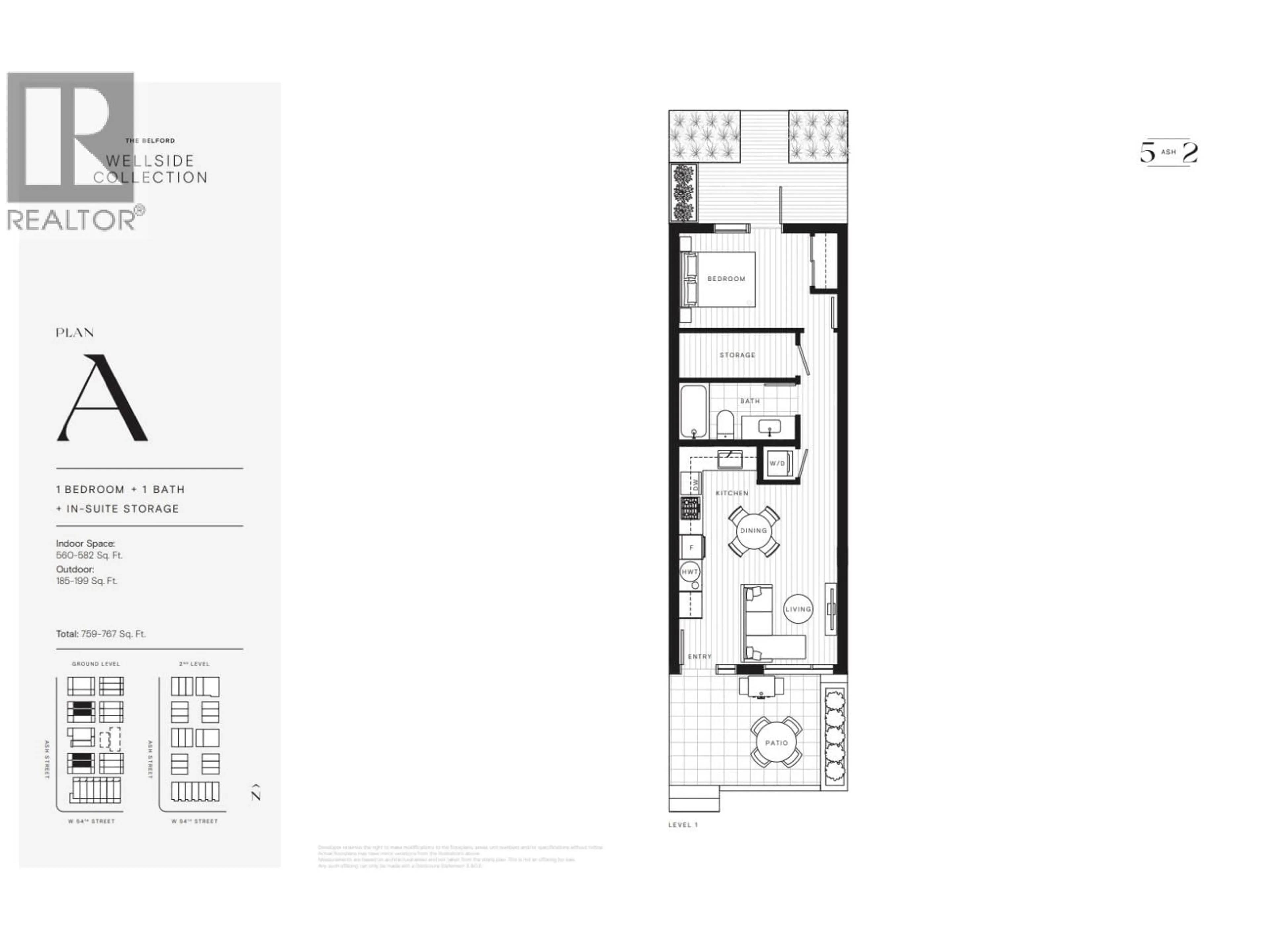 Floor plan for 101 - 6922 ASH STREET, Vancouver British Columbia V6P3K4