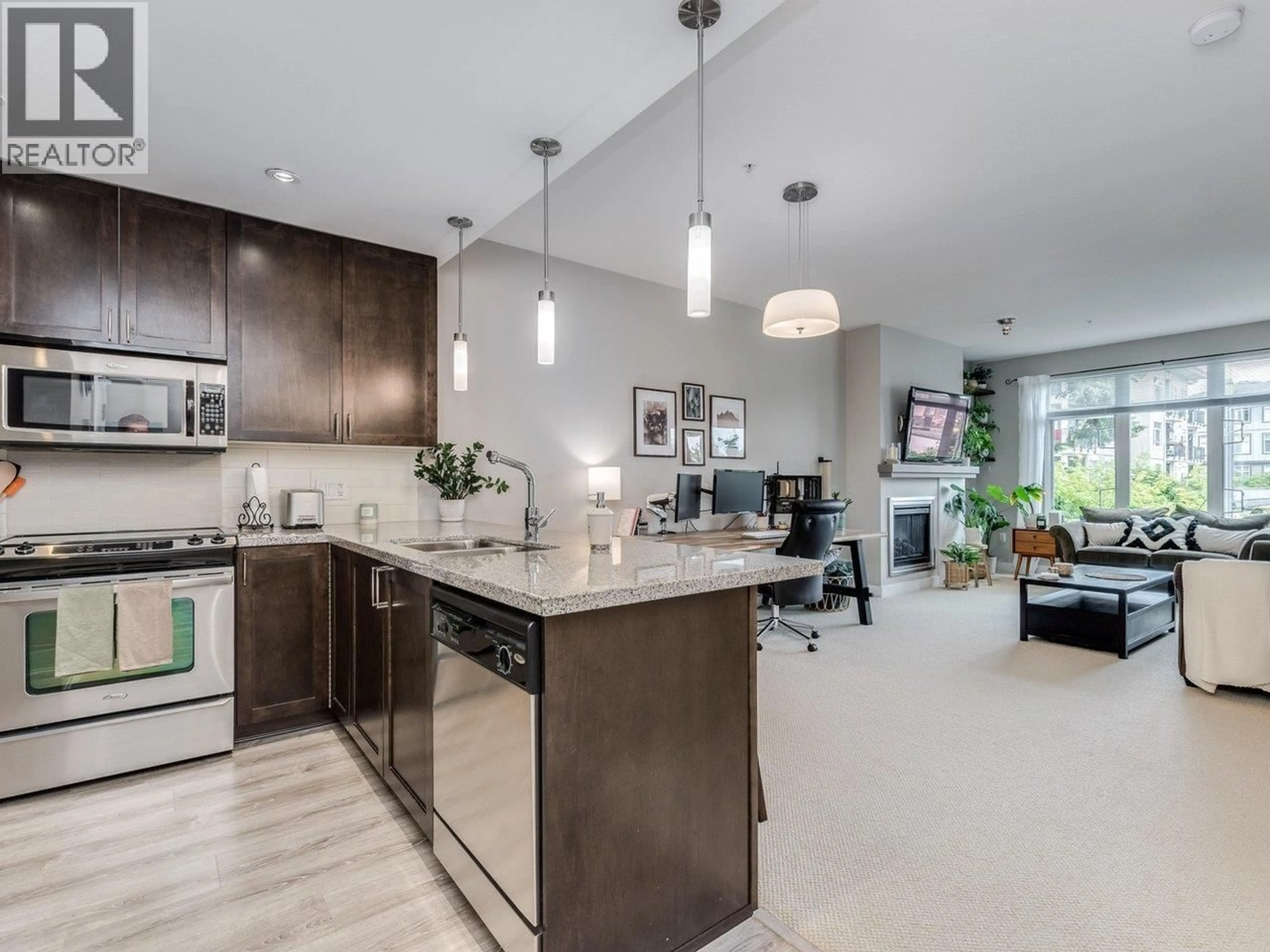 Open concept kitchen, unknown for 216 - 2368 MARPOLE AVENUE, Port Coquitlam British Columbia V3C0B4