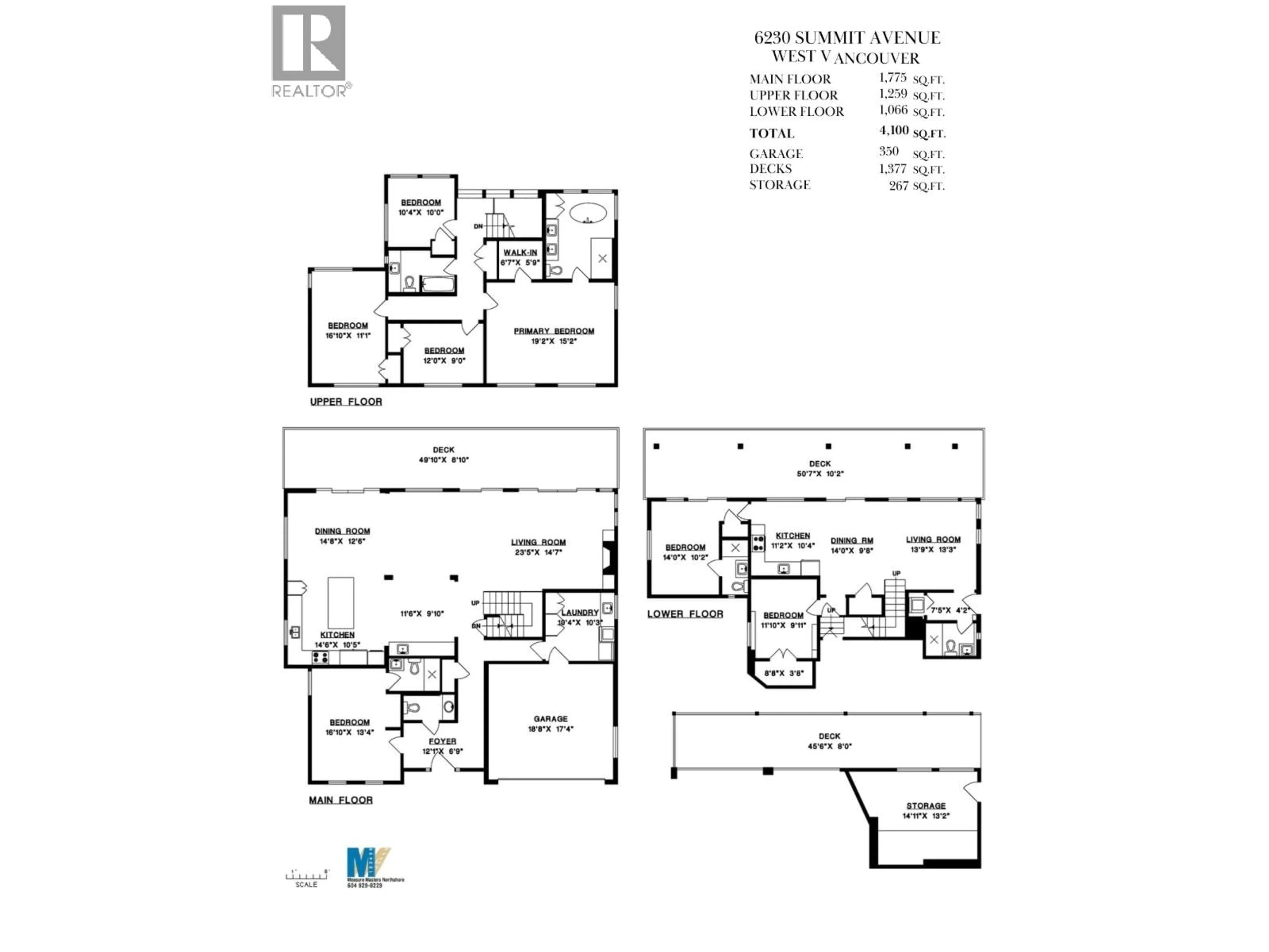 Floor plan for 6230 SUMMIT AVENUE, West Vancouver British Columbia V7W1Y2