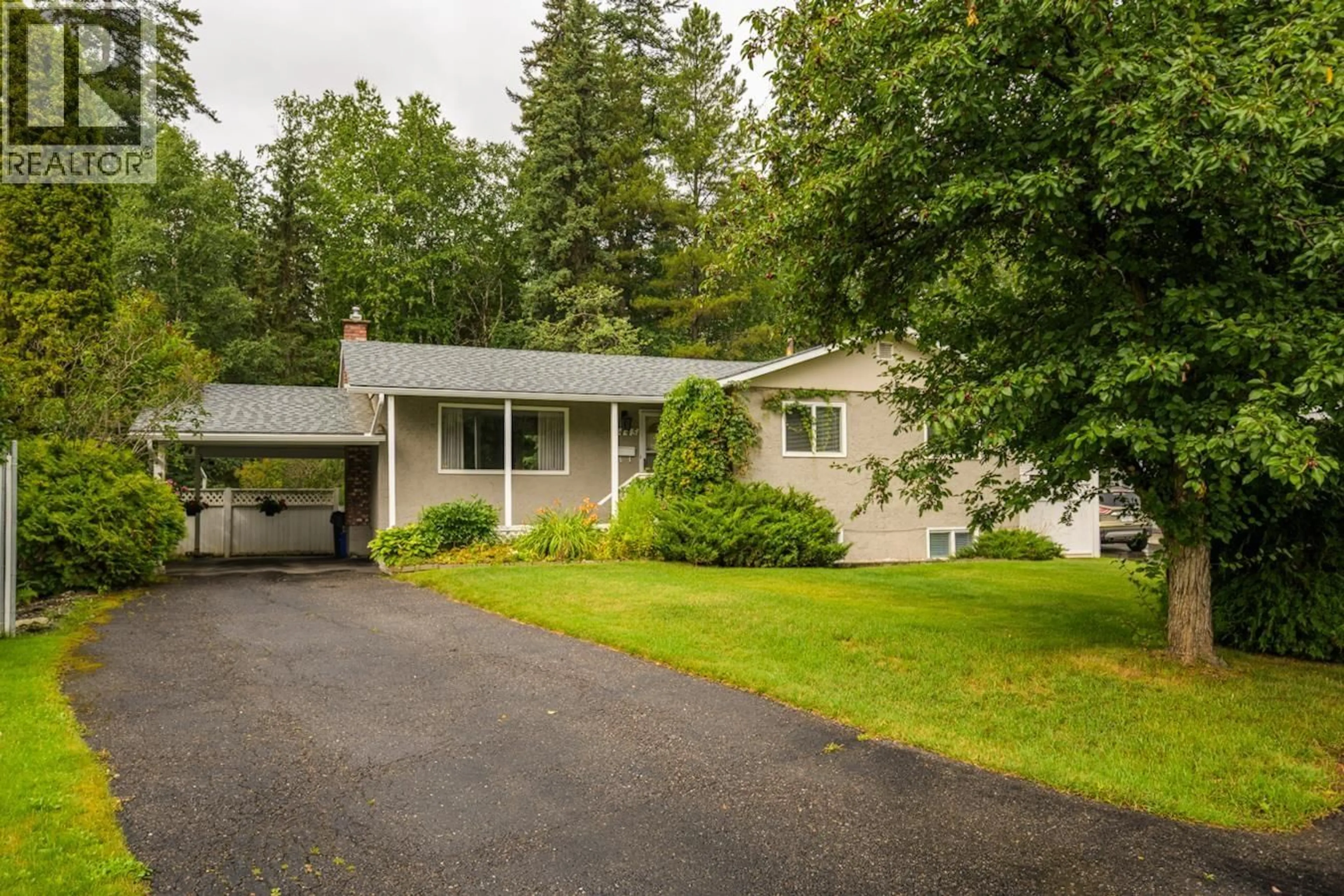 Home with vinyl exterior material, street for 2445 LISGAR CRESCENT, Prince George British Columbia V2N1C4