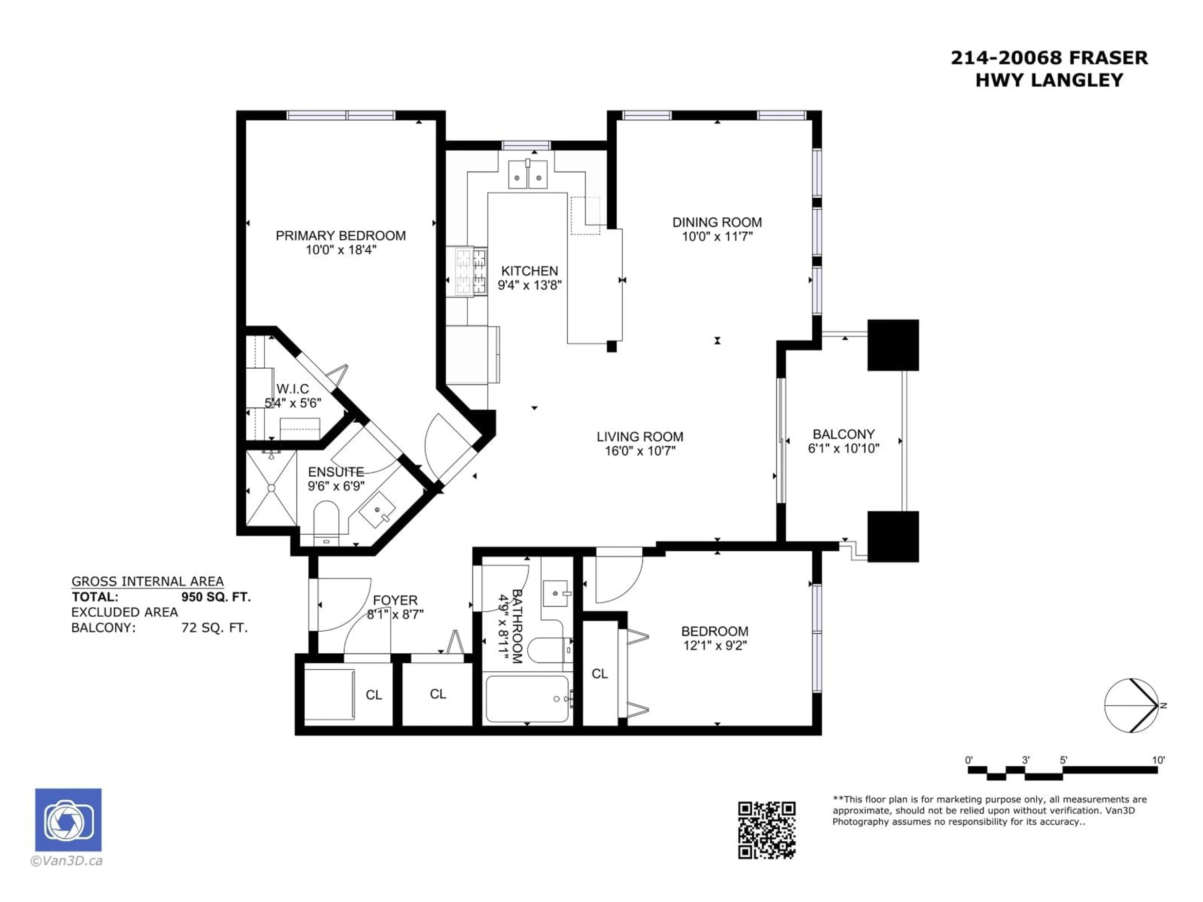 Floor plan for 214 - 20068 FRASER, Langley British Columbia V3A0H2