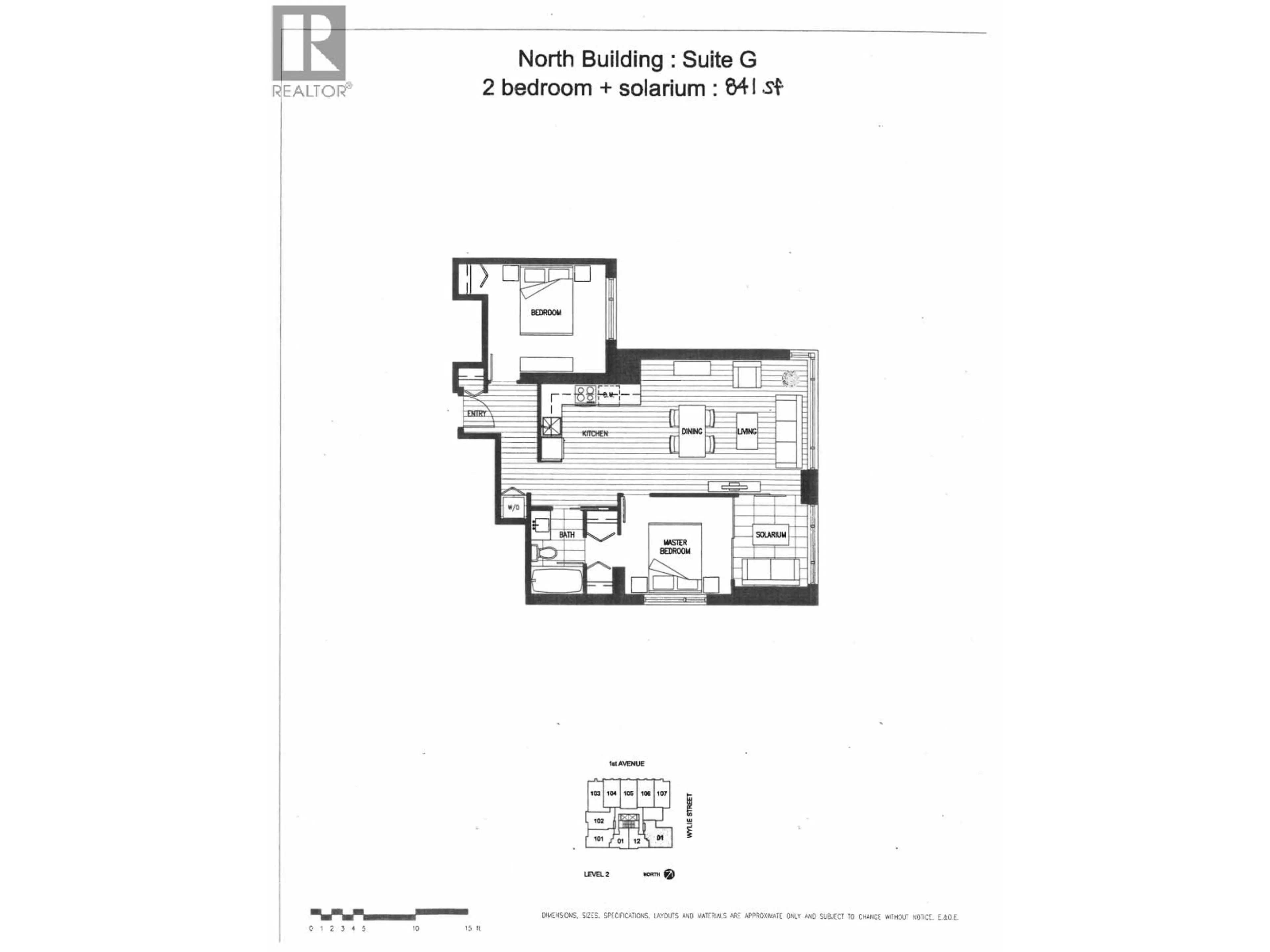 Floor plan for 202 - 1919 WYLIE STREET, Vancouver British Columbia V5Y0E7