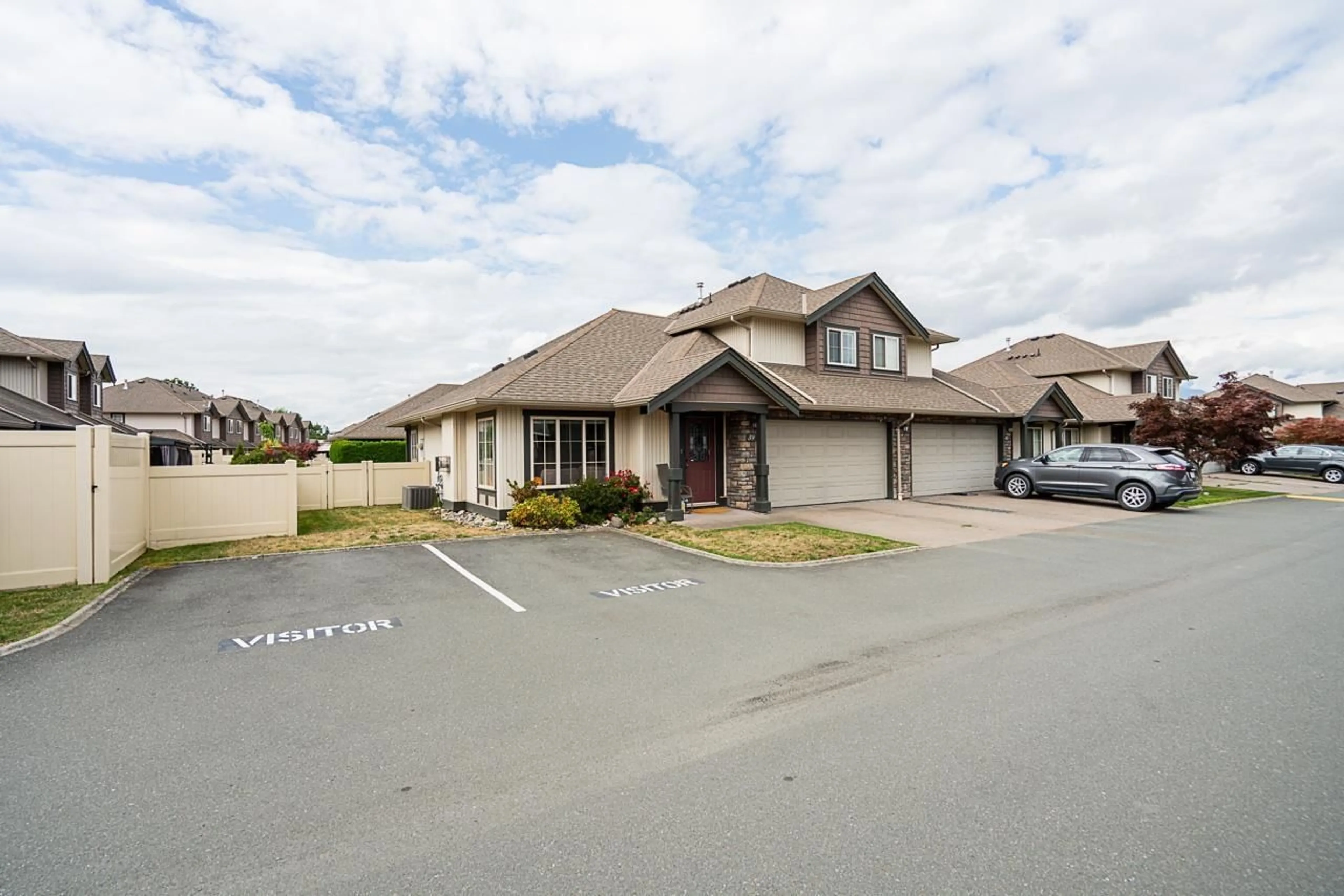 A pic from outside/outdoor area/front of a property/back of a property/a pic from drone, street for 39 - 6450 BLACKWOOD LANE, Chilliwack British Columbia V2R5Z3