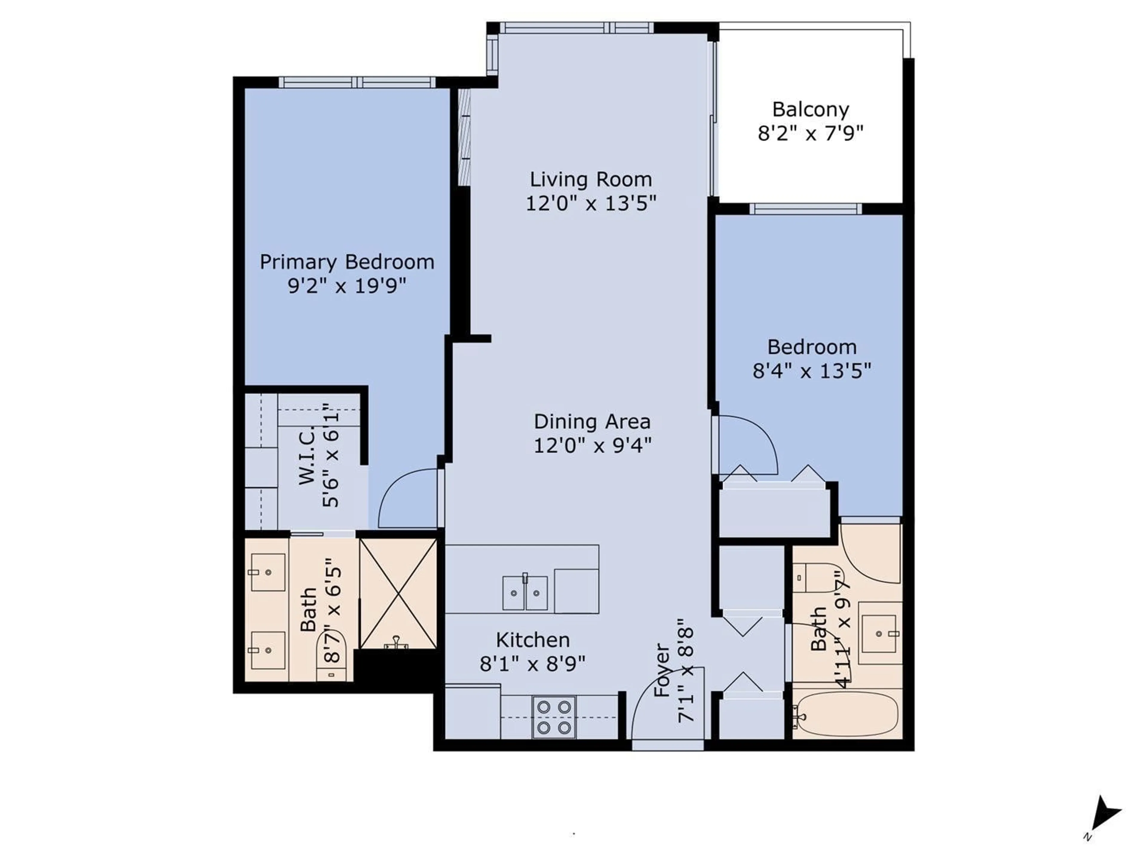 Floor plan for 211 - 2242 WHATCOM, Abbotsford British Columbia V3G0G3