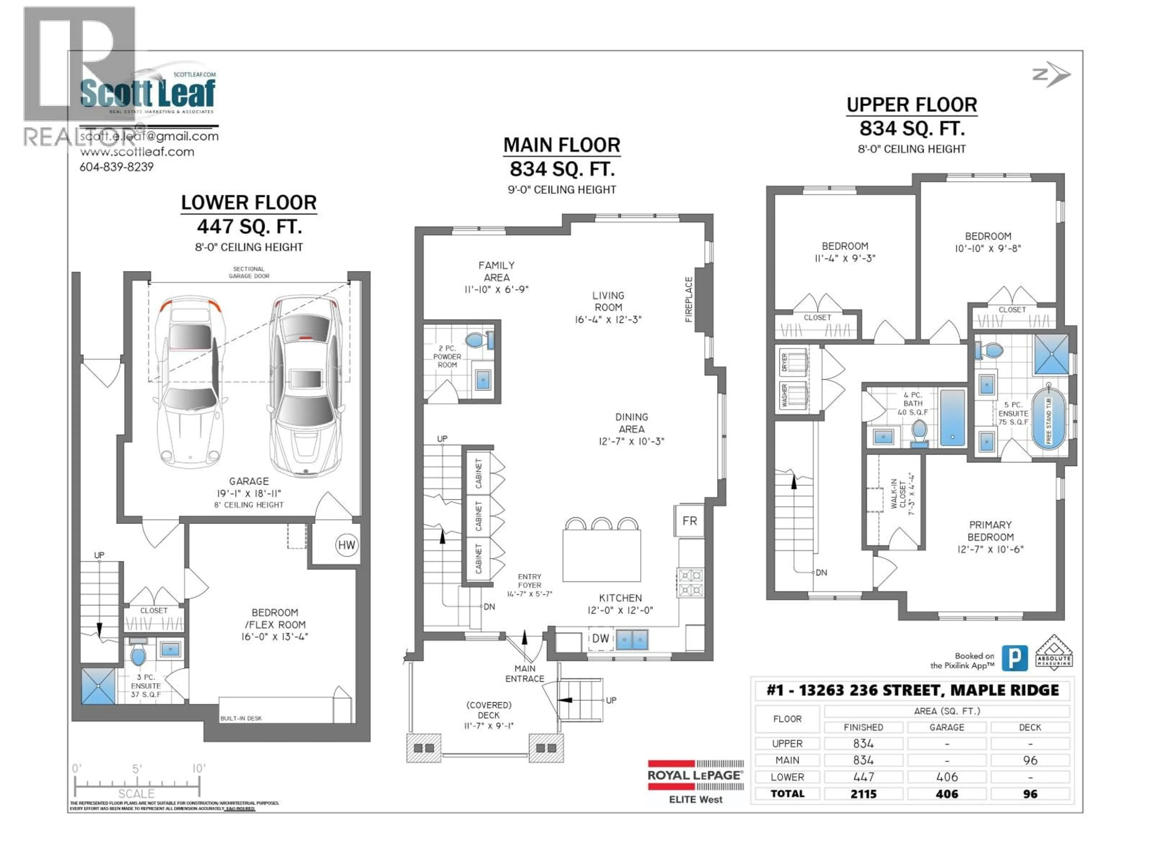 Floor plan for 1 - 13263 236 STREET, Maple Ridge British Columbia V4R0H3