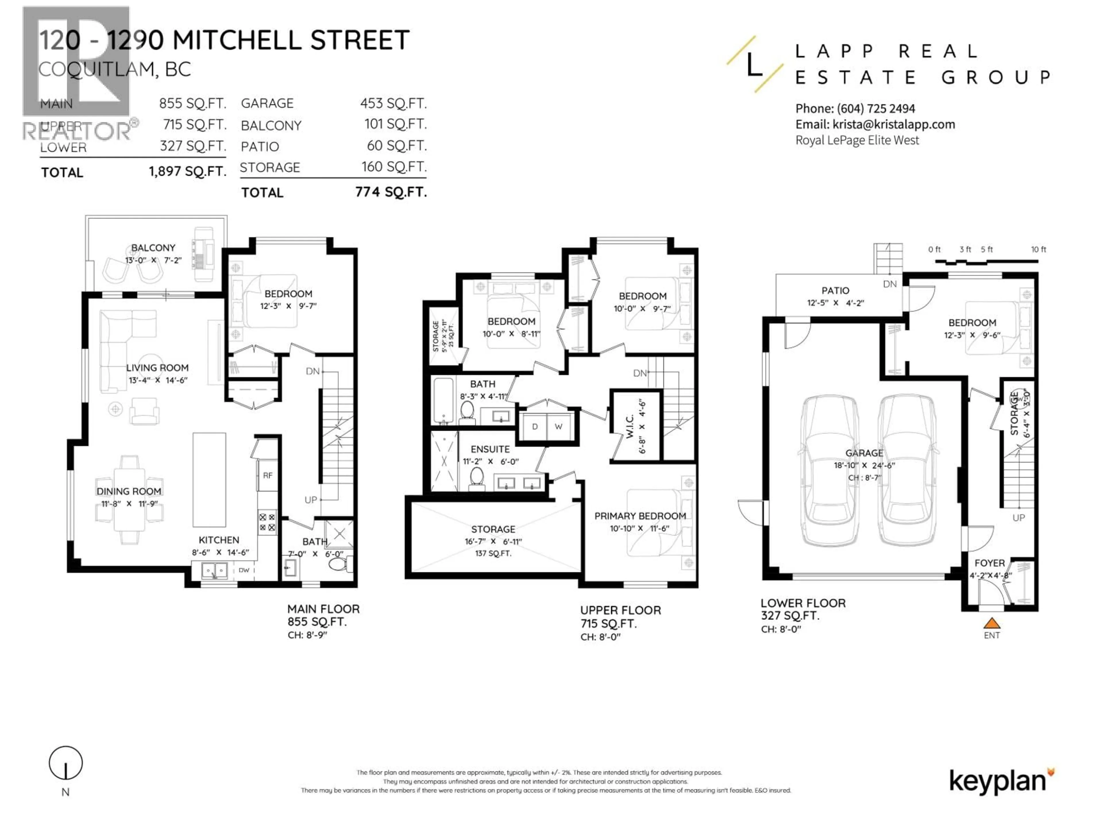 Floor plan for 120 - 1290 MITCHELL STREET, Coquitlam British Columbia V3E0N9