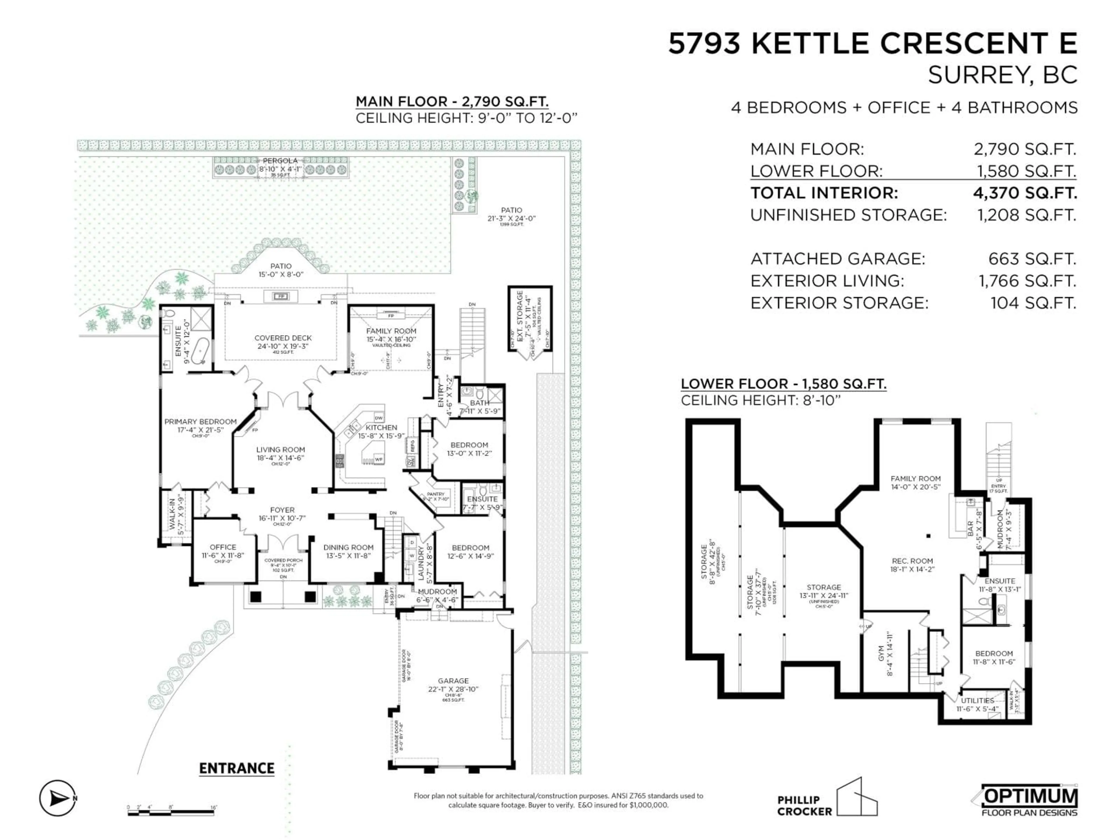 Floor plan for 5793 KETTLE EAST, Surrey British Columbia V3S8R5