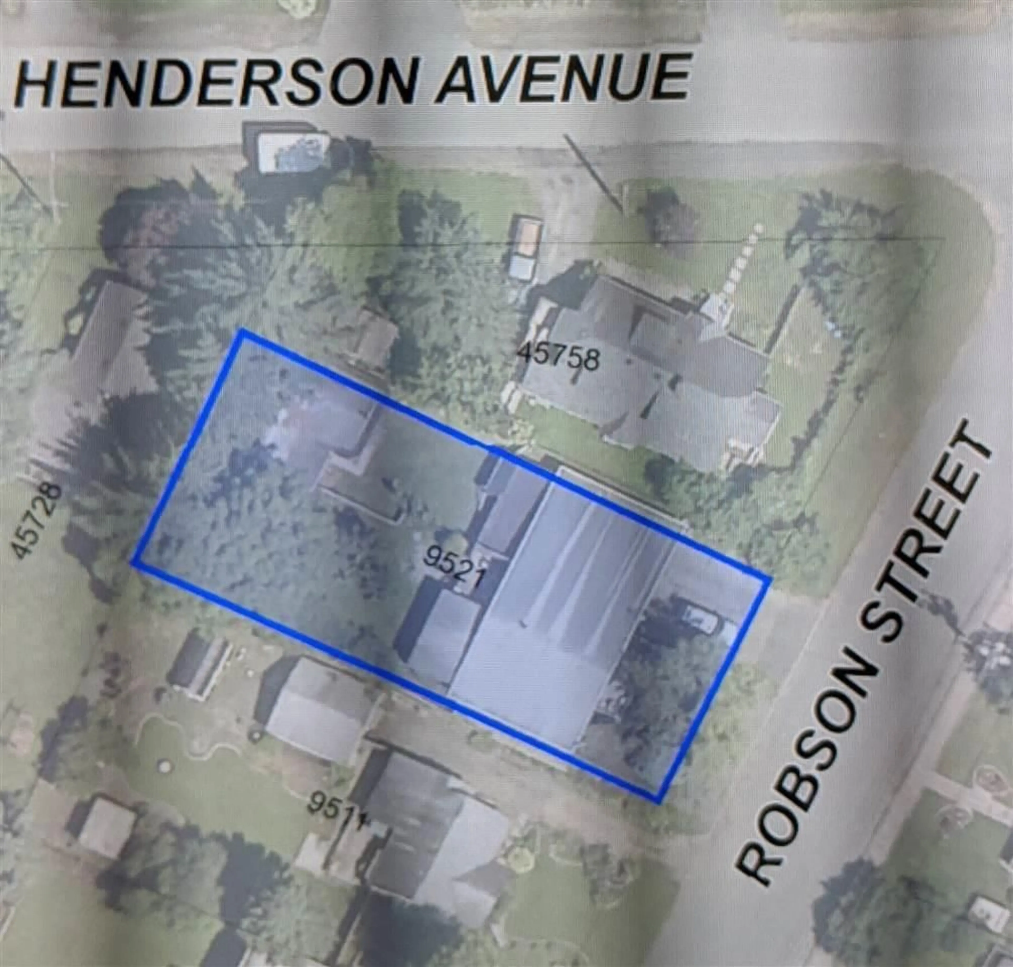 Picture of a map for 9521 ROBSON STREET, Chilliwack British Columbia V2P4E4