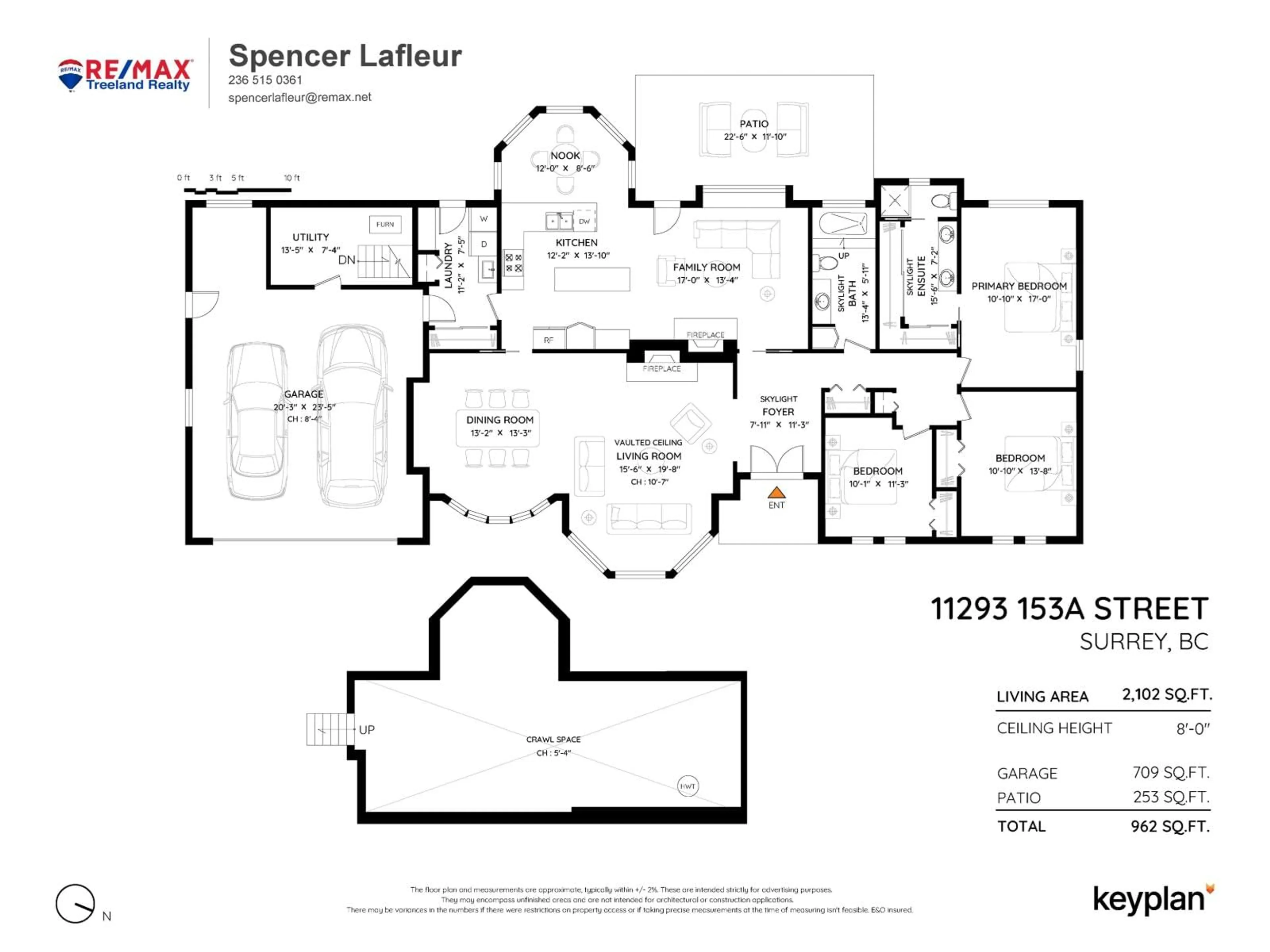 Floor plan for 11293 153A, Surrey British Columbia V3R6H9