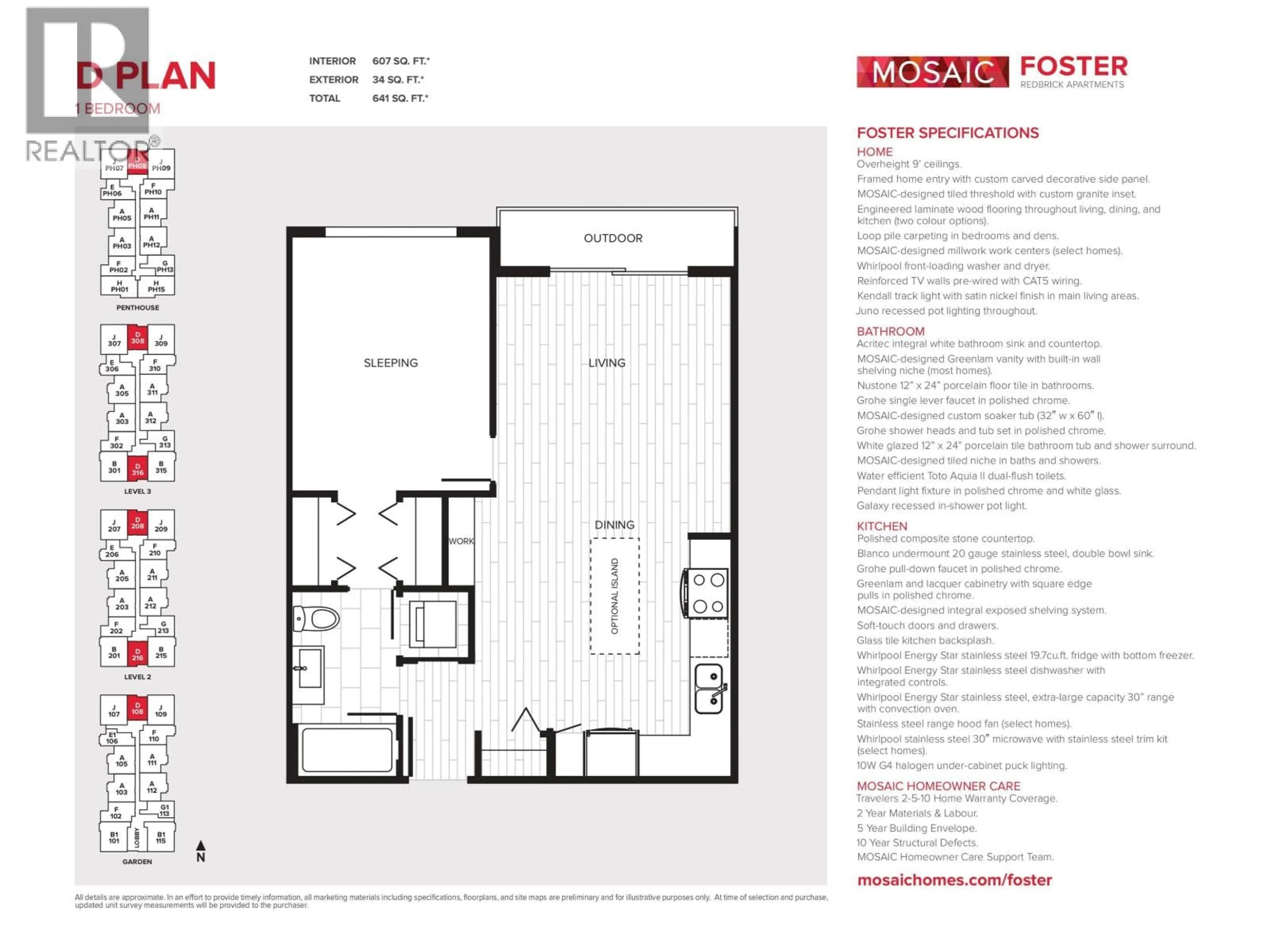 Floor plan for 216 - 555 FOSTER AVENUE, Coquitlam British Columbia V3J3W2