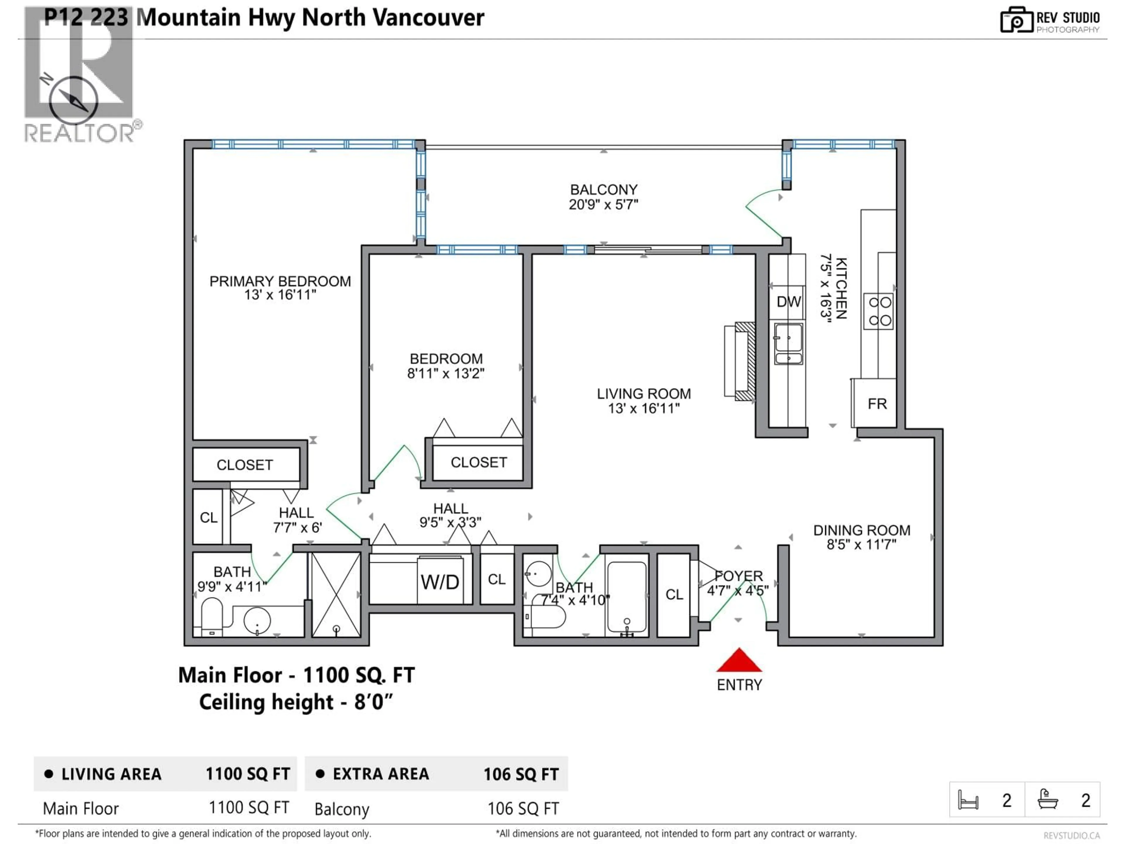 Floor plan for PH12 - 223 MOUNTAIN HIGHWAY, North Vancouver British Columbia V7J3V3