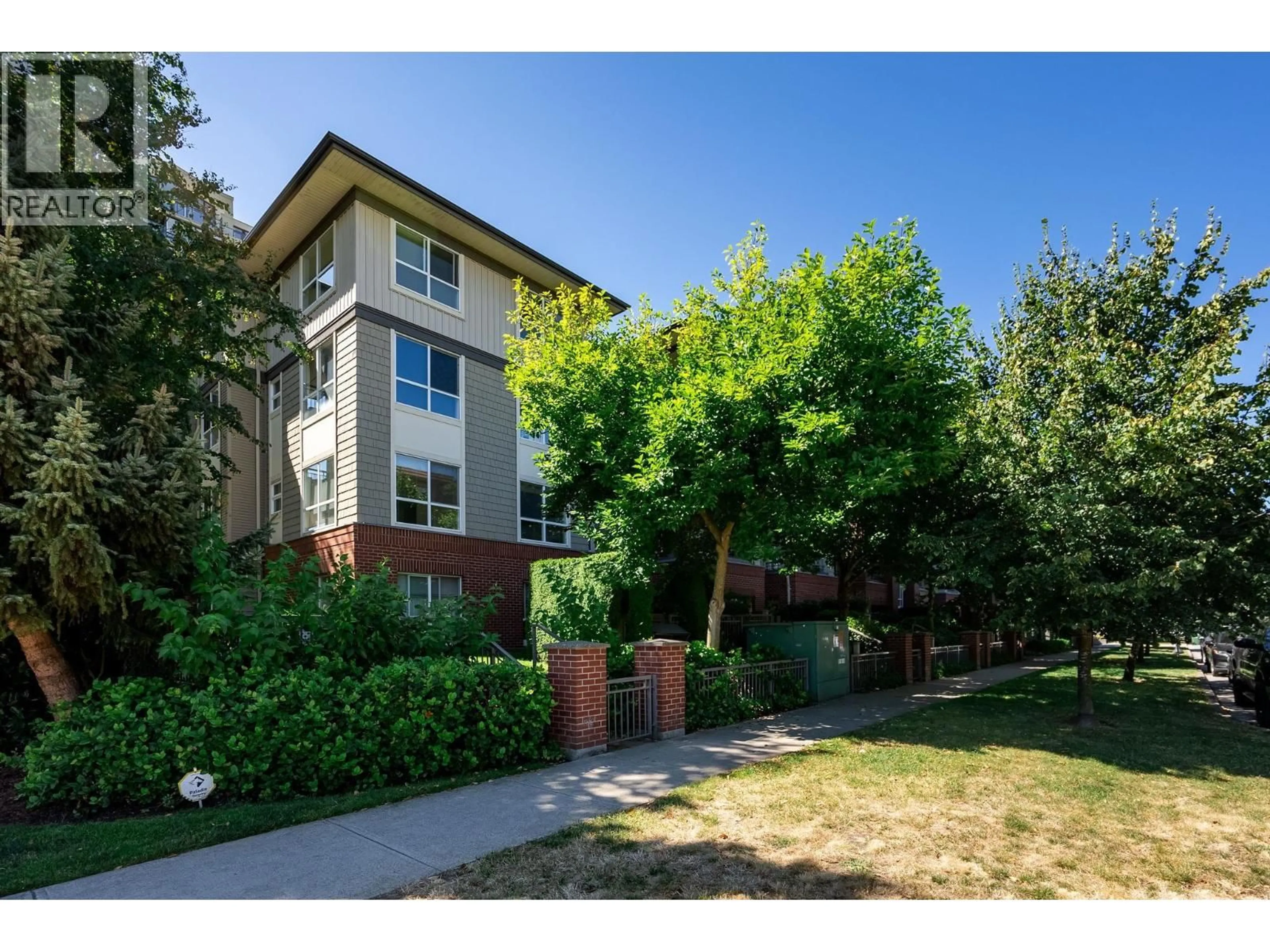 A pic from outside/outdoor area/front of a property/back of a property/a pic from drone, street for 307 - 9200 FERNDALE ROAD, Richmond British Columbia V6Y4L2