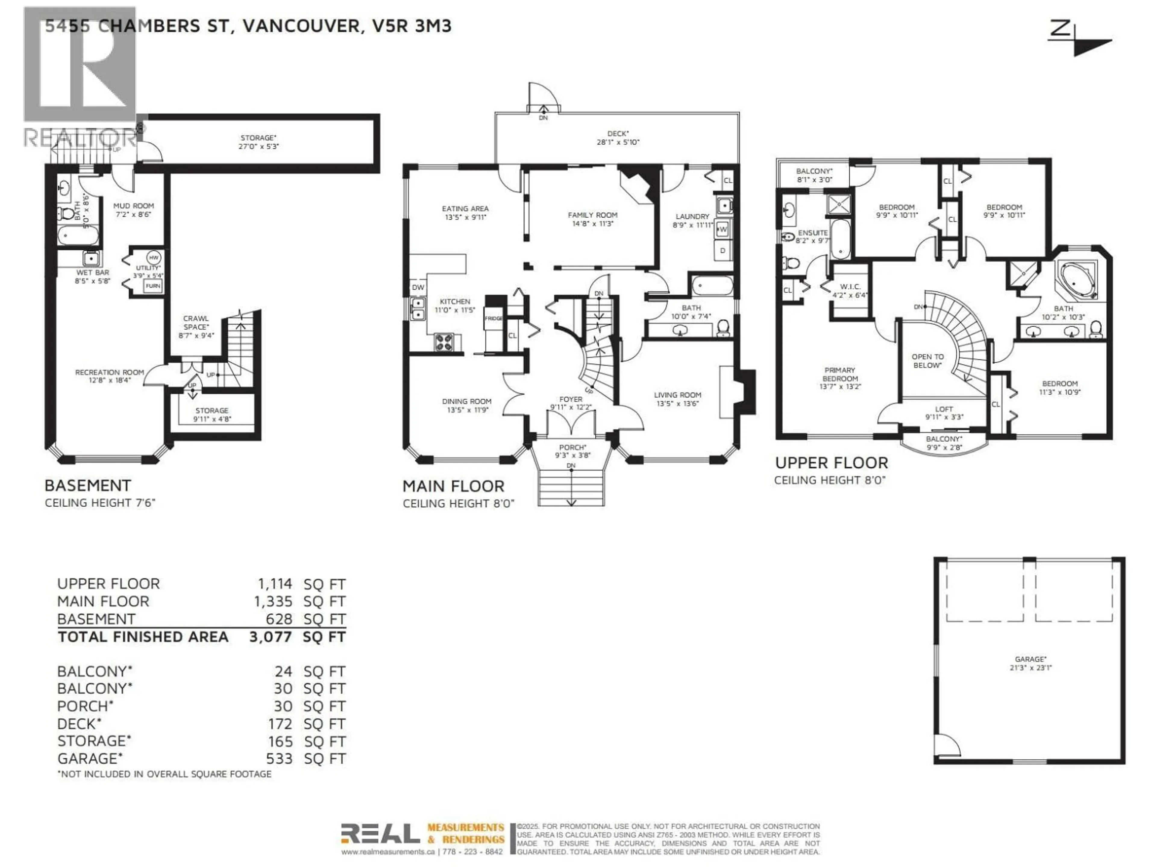 Floor plan for 5455 CHAMBERS STREET, Vancouver British Columbia V5R3M3