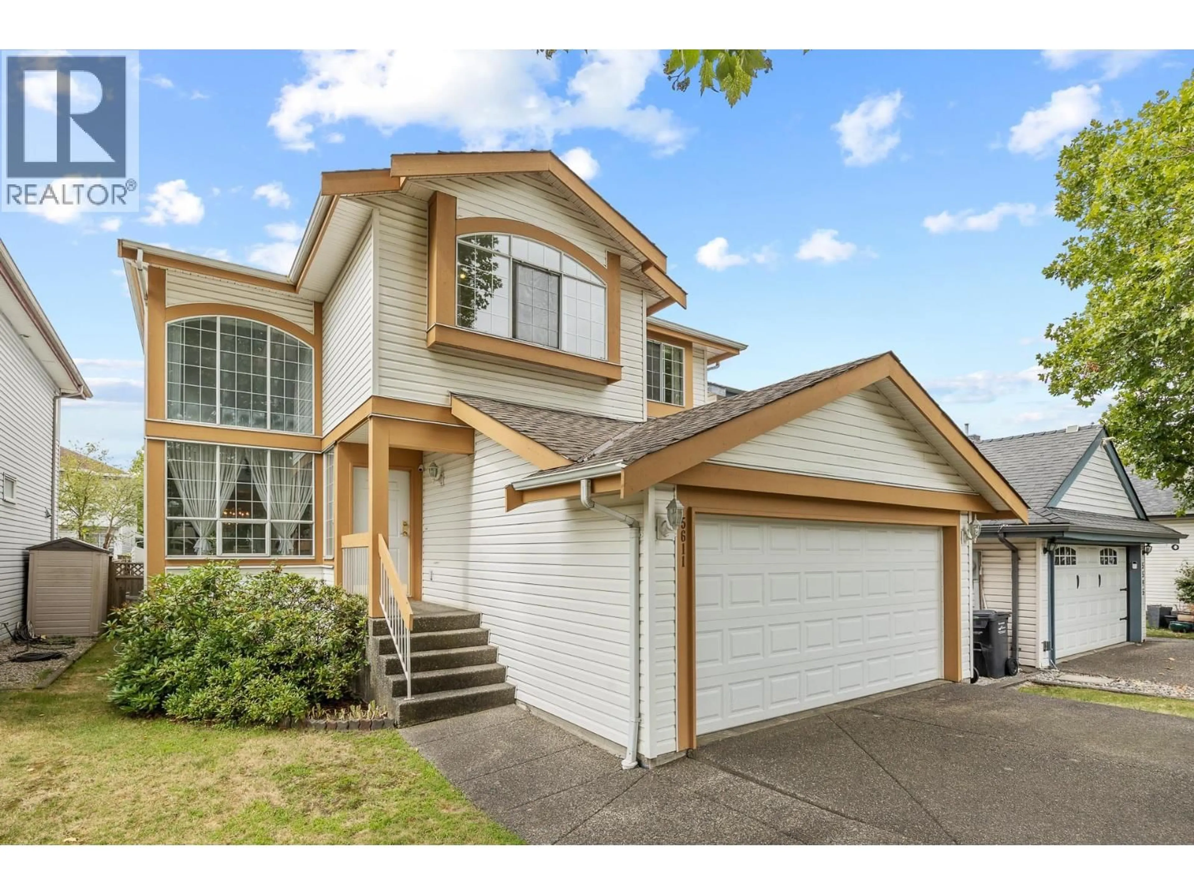 Home with vinyl exterior material, street for 5611 MCRAE STREET, Richmond British Columbia V6V2P5