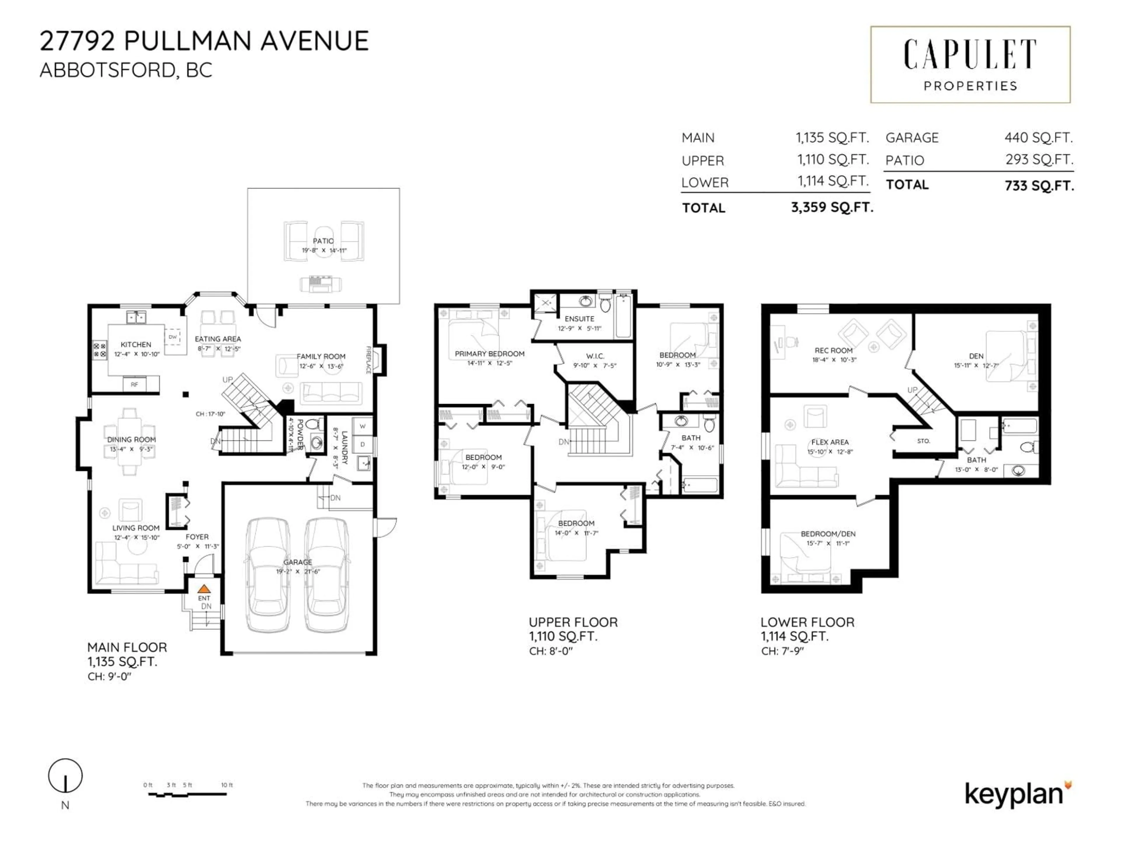 Floor plan for 27792 PULLMAN, Abbotsford British Columbia V4X0A2