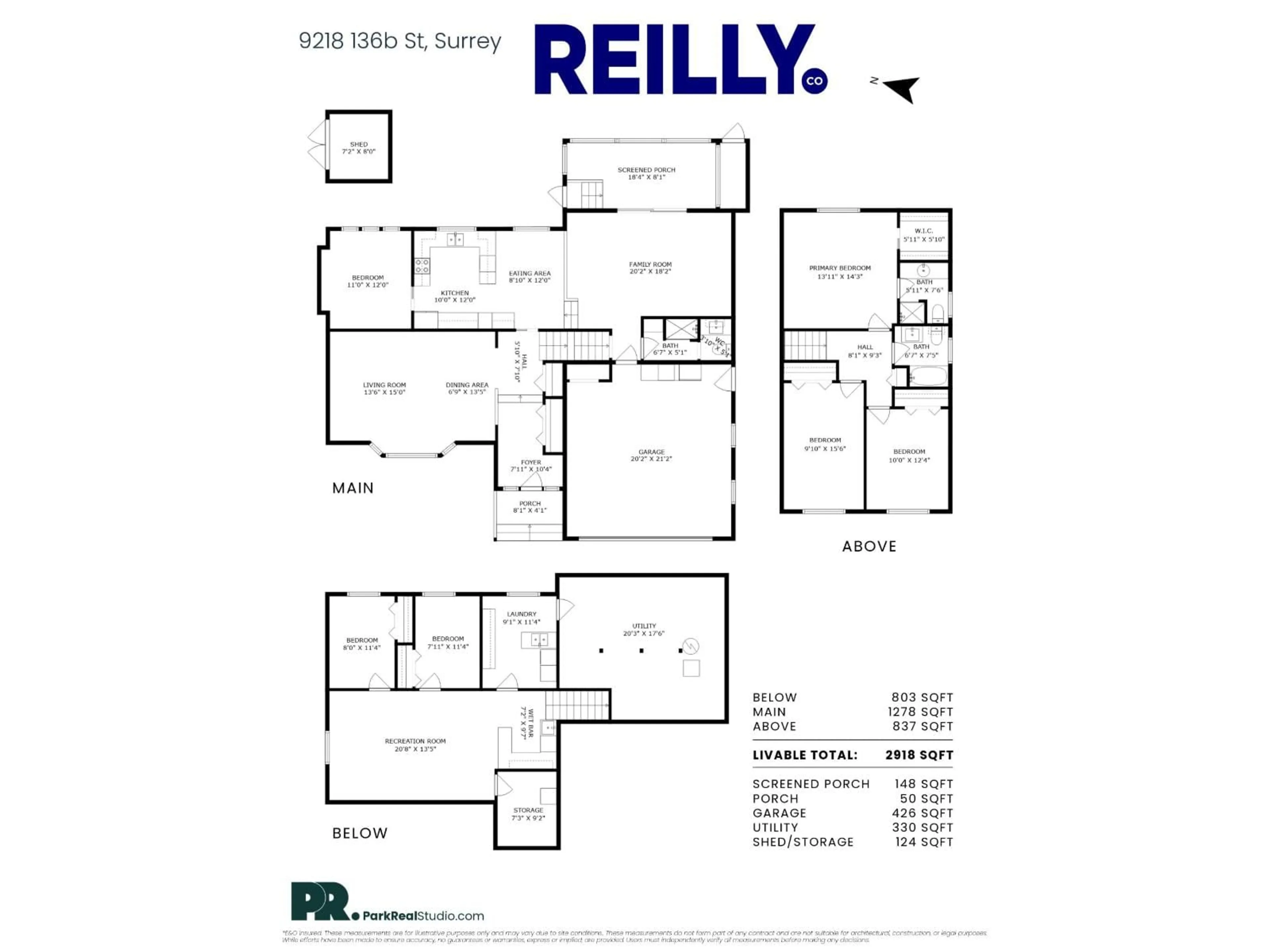 Floor plan for 9218 136B, Surrey British Columbia V3W1K5