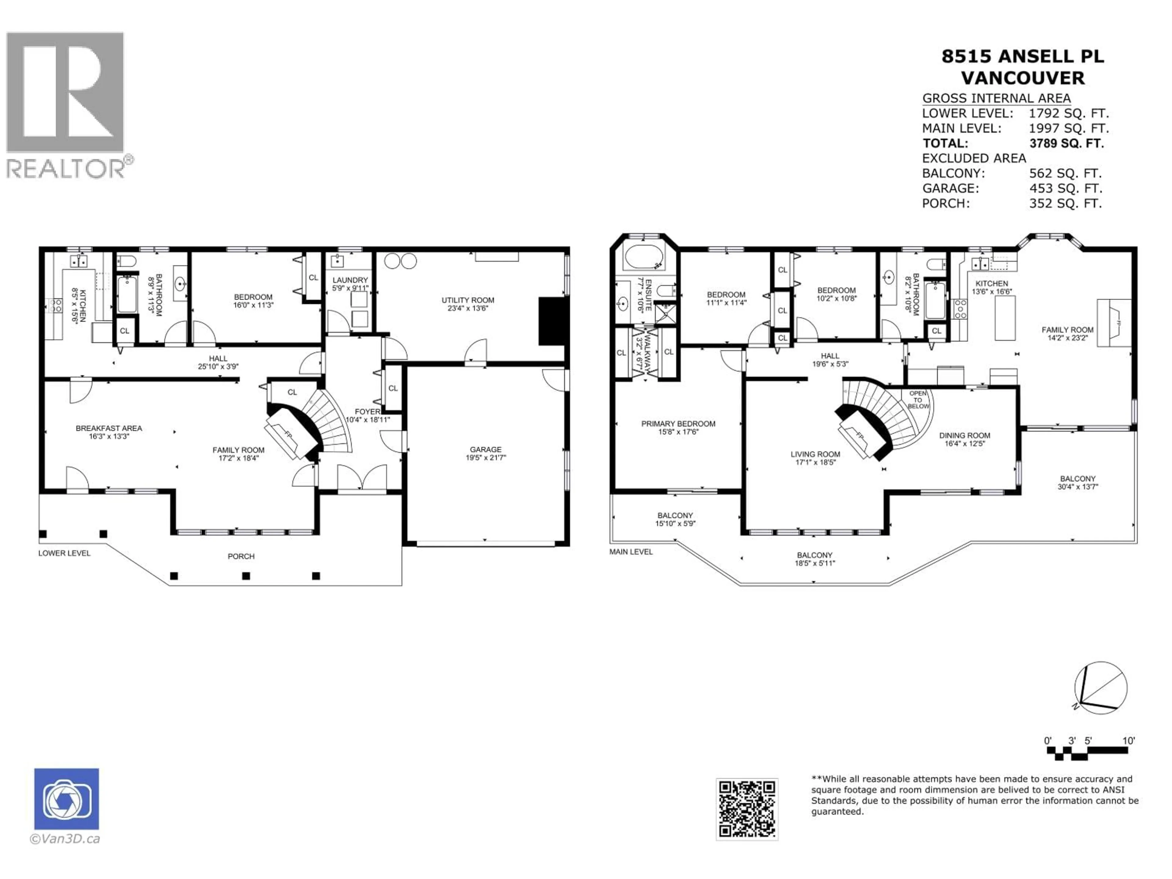 Floor plan for 8515 ANSELL PLACE, West Vancouver British Columbia V7W2W3