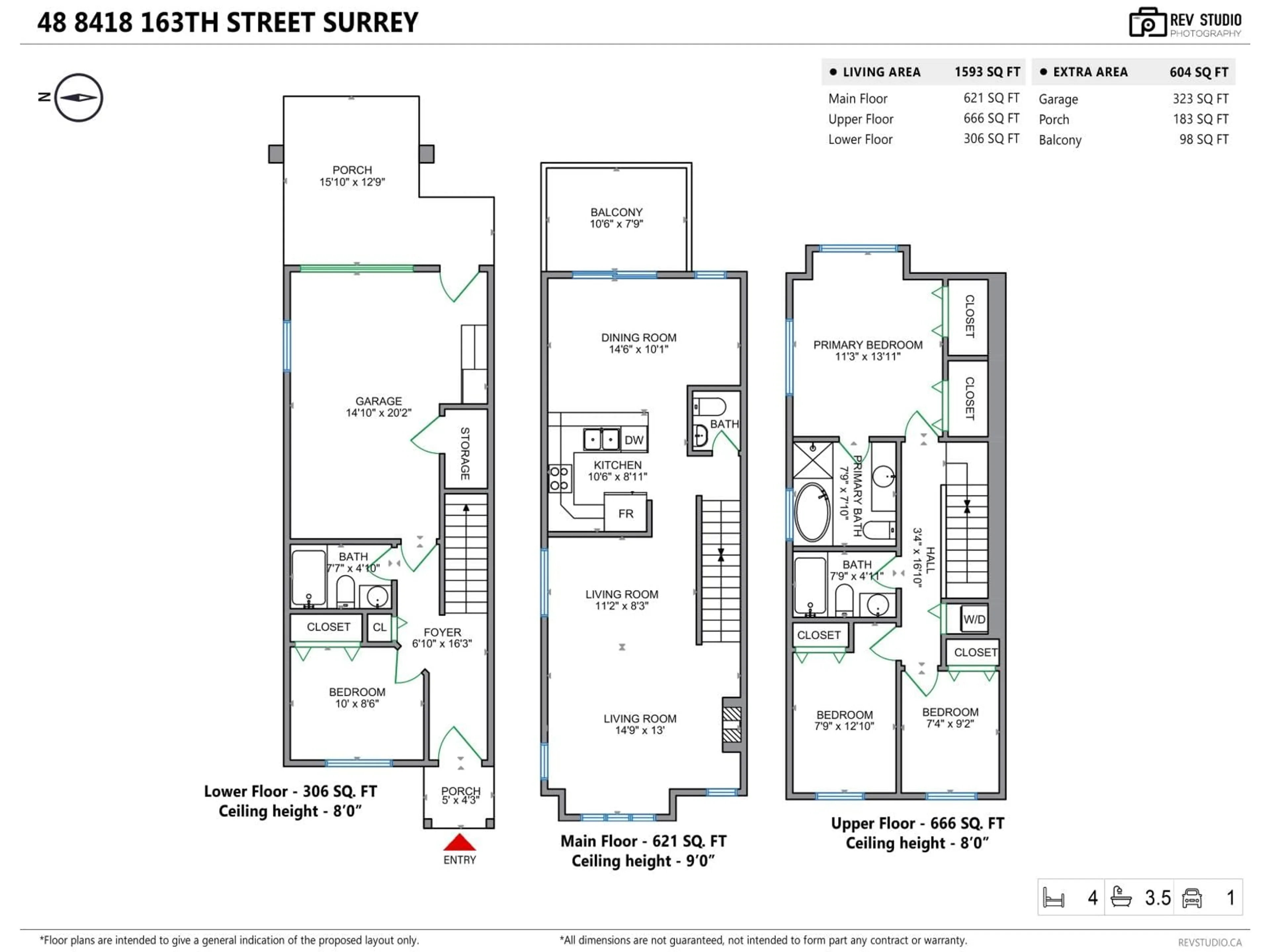 Floor plan for 48 - 8418 163, Surrey British Columbia V4N6K8