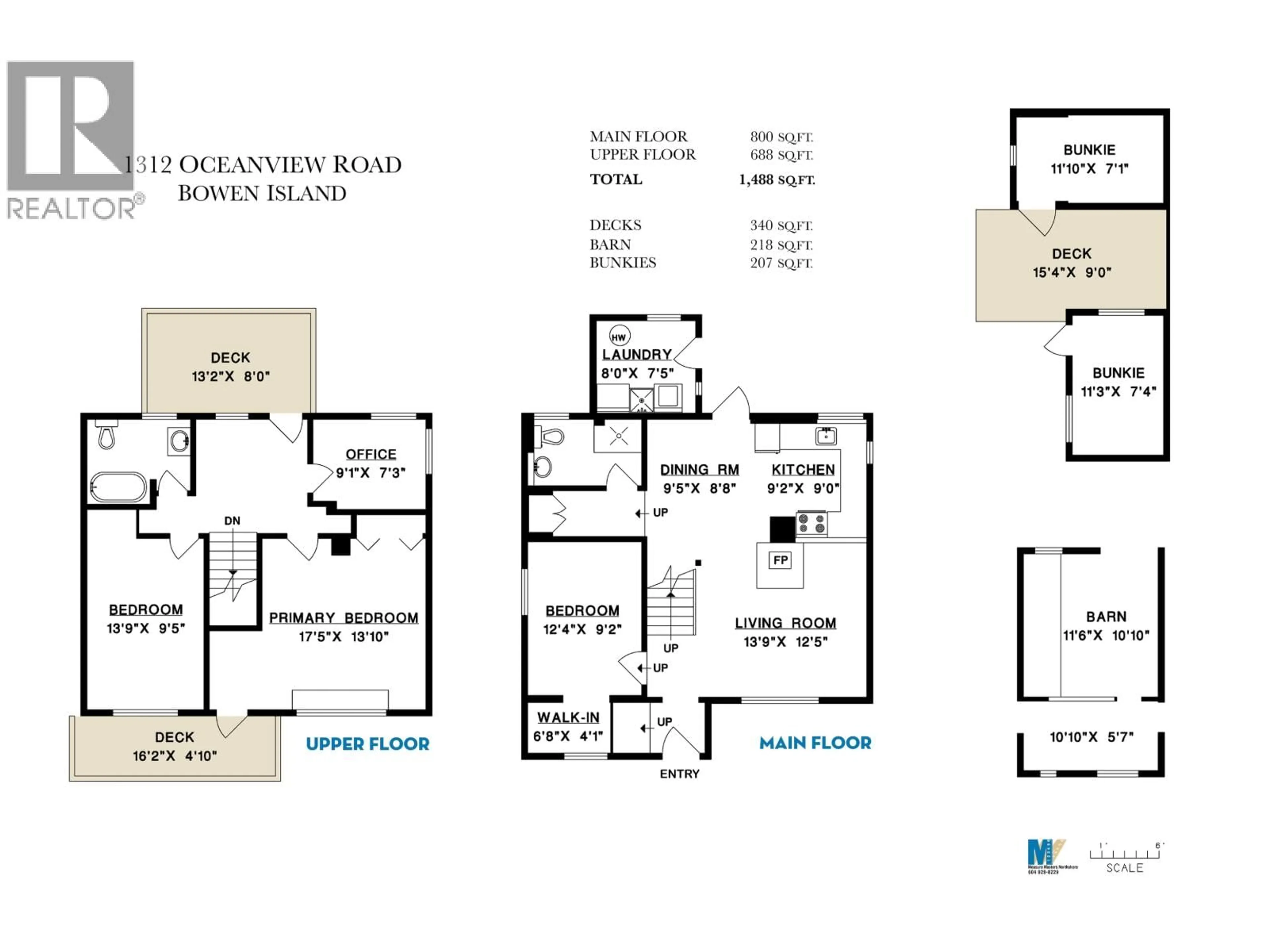 Floor plan for 1312 OCEANVIEW ROAD, Bowen Island British Columbia V0N1G1