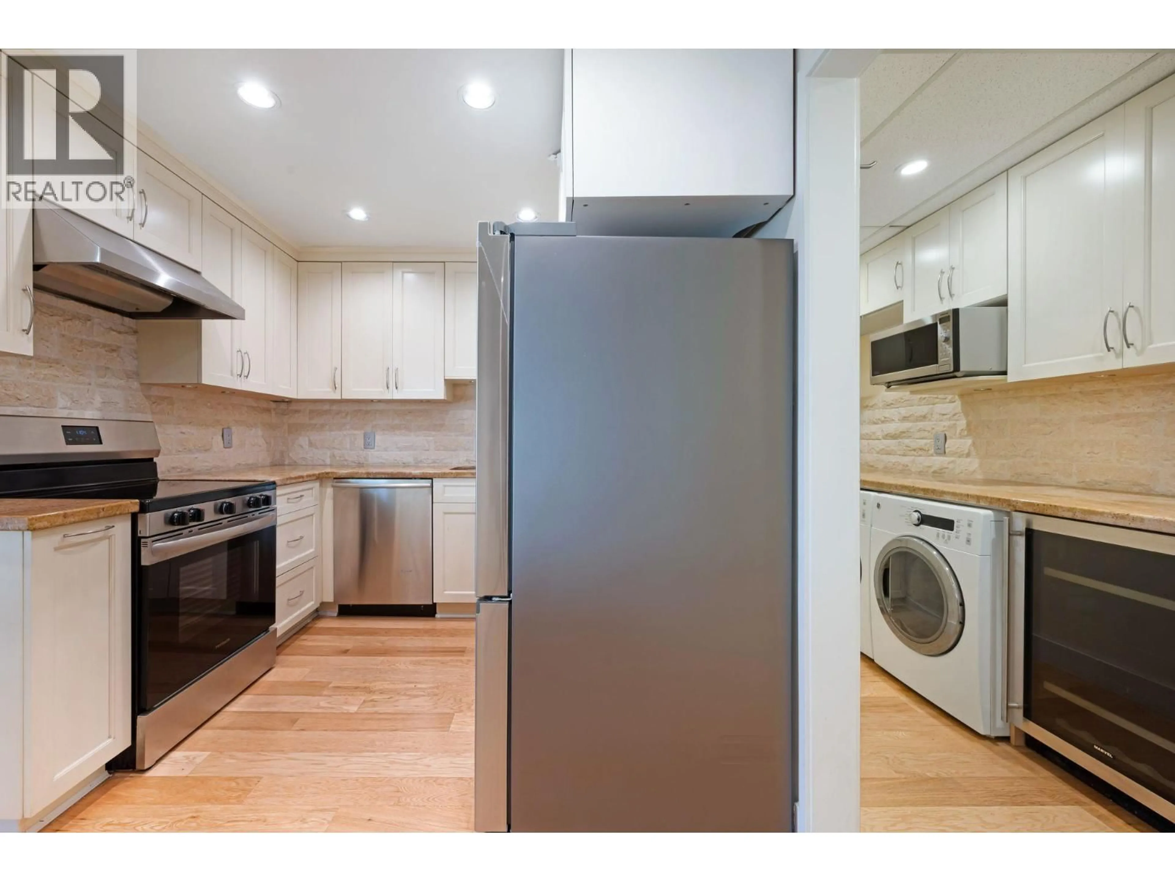 Standard kitchen, wood/laminate floor for 601 - 738 BROUGHTON STREET, Vancouver British Columbia V6G3A7
