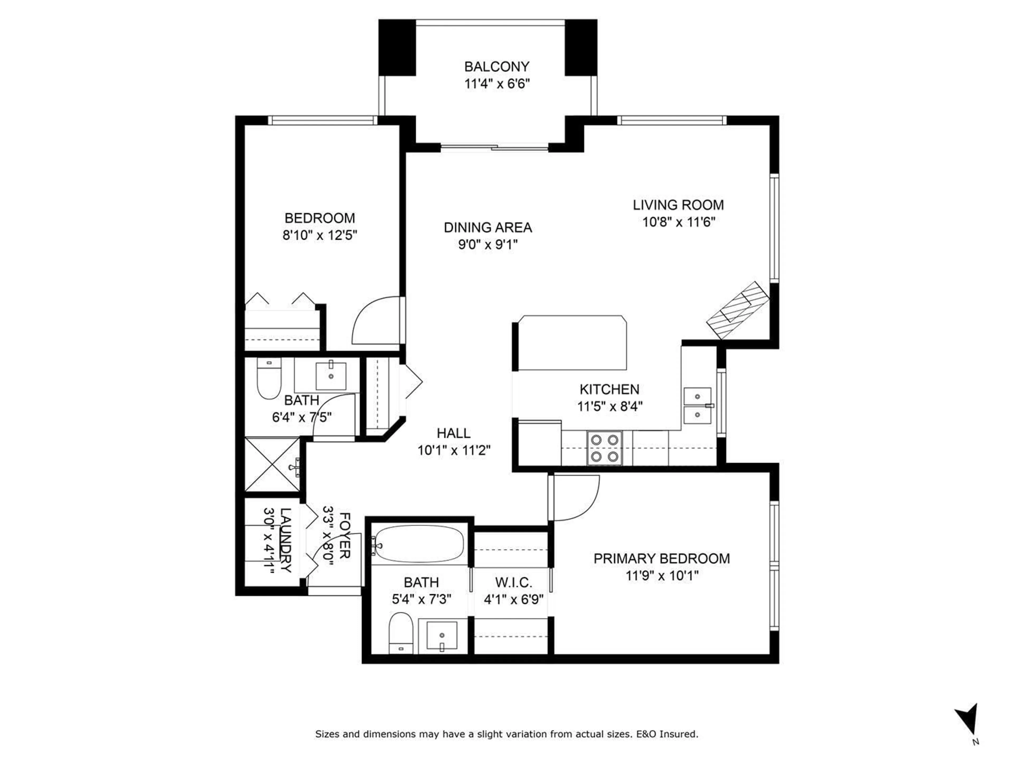 Floor plan for 111 - 45555 YALE ROAD, Chilliwack British Columbia V2P0A9