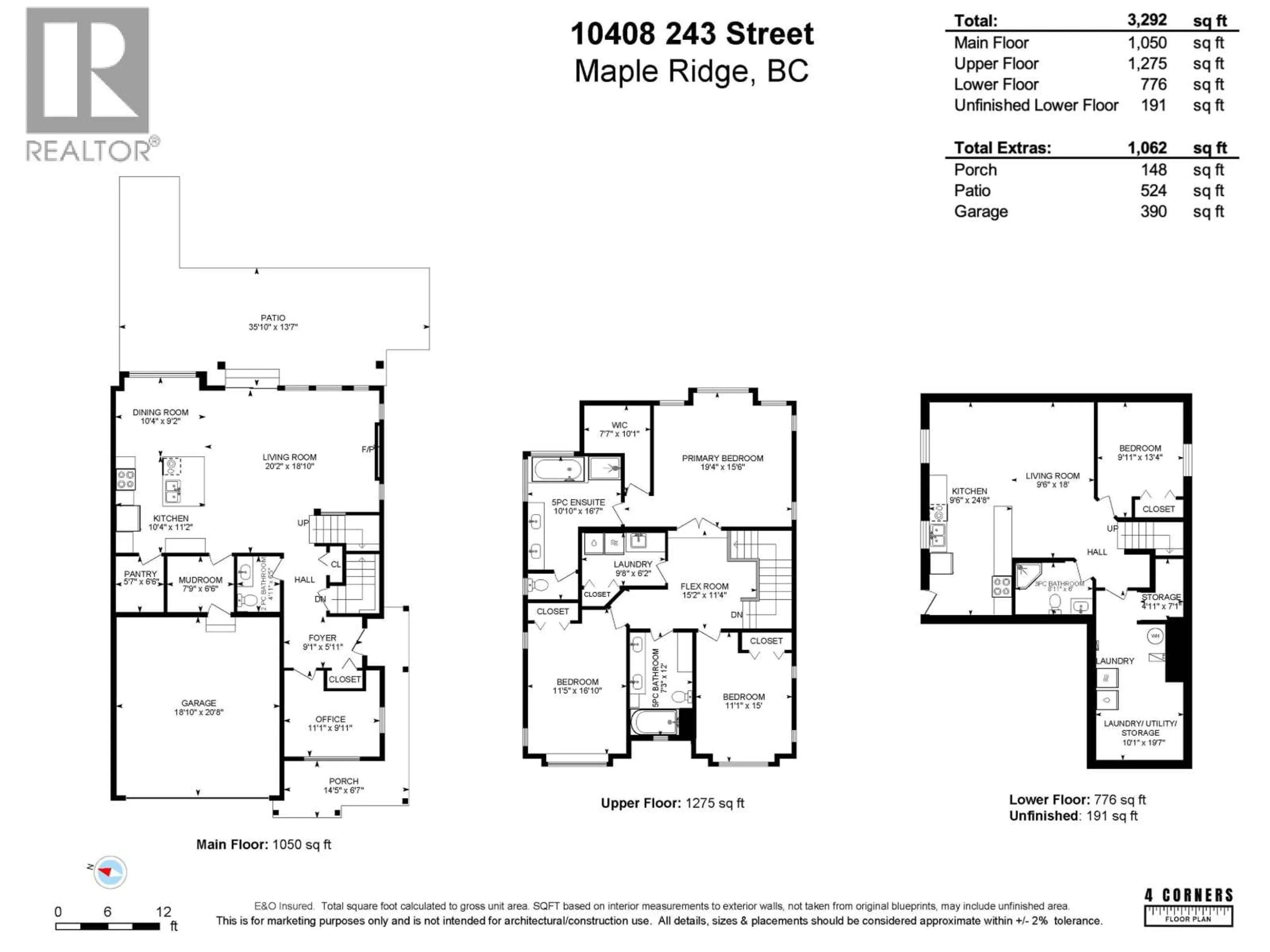 Floor plan for 10408 243 STREET, Maple Ridge British Columbia V2W0G7