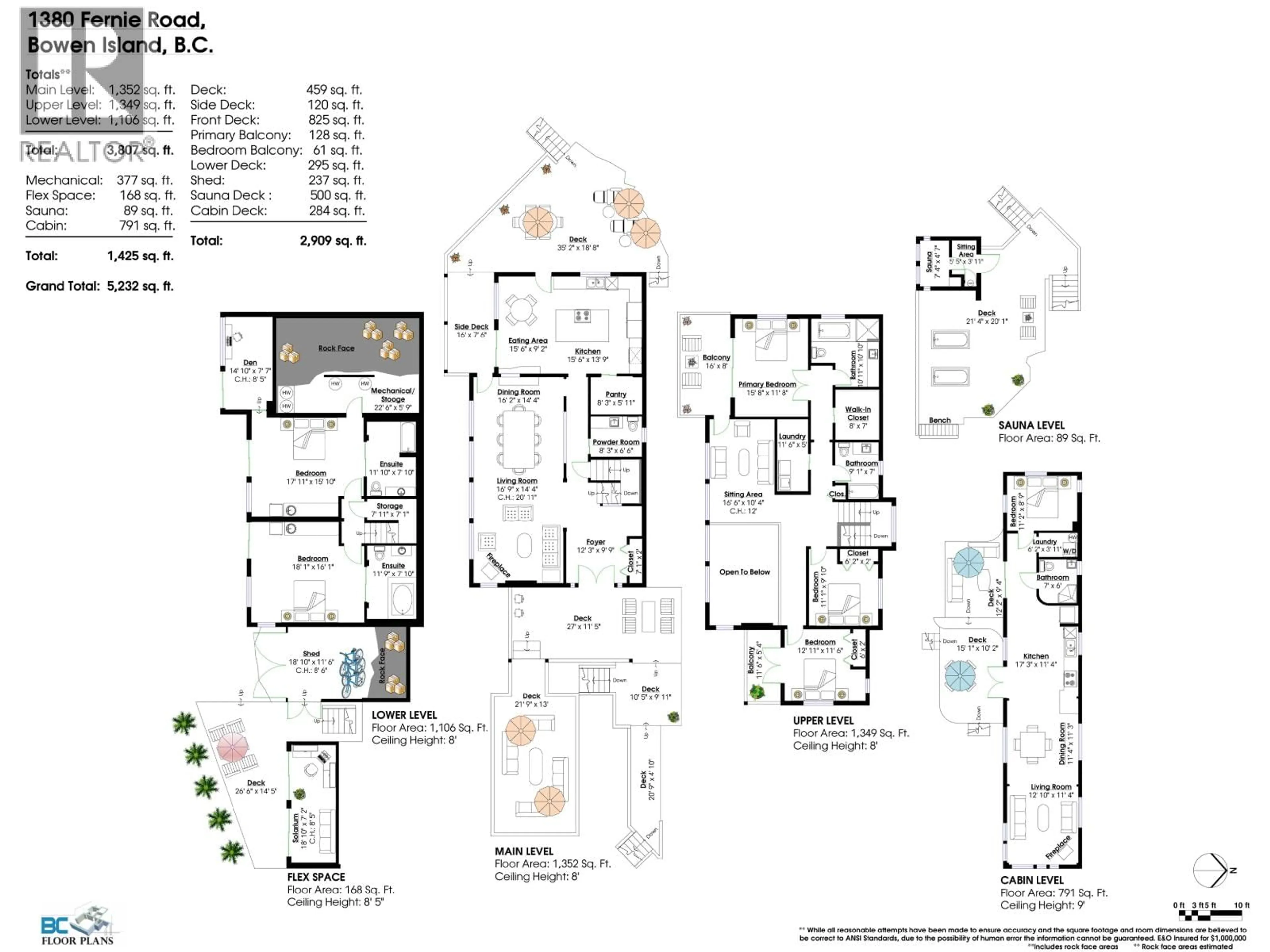 Floor plan for 1380 FERNIE ROAD, Bowen Island British Columbia V0N1G2