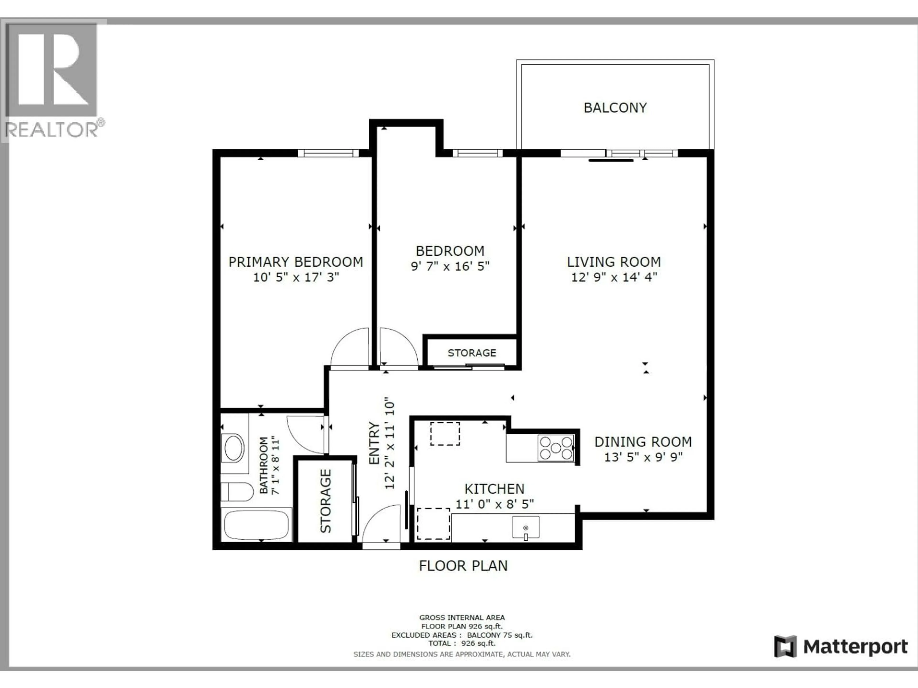 Floor plan for 203 - 5471 ARCADIA ROAD, Richmond British Columbia V6X2H1