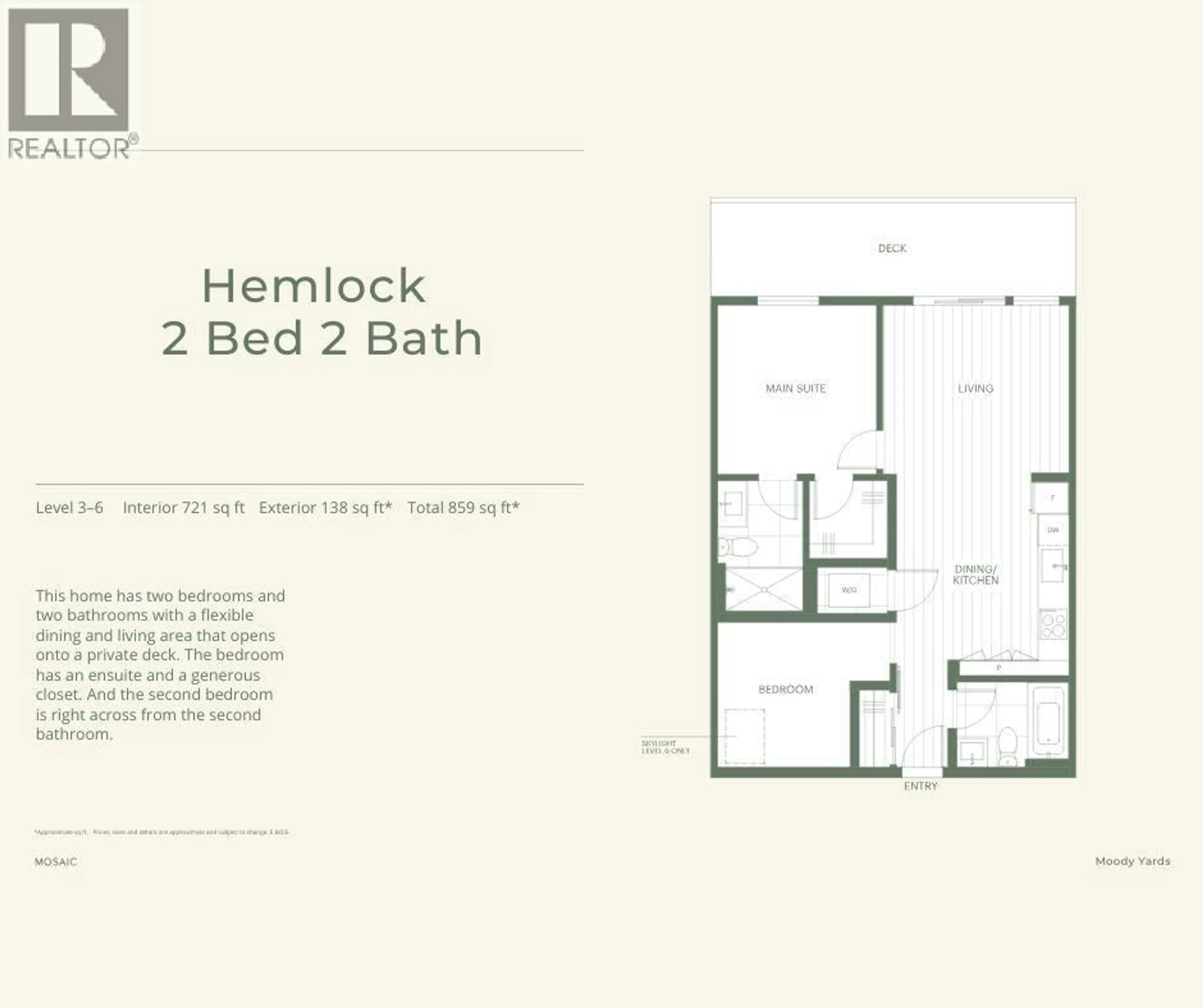 Floor plan for 614 - 3075 MURRAY STREET, Port Moody British Columbia V3H2C5
