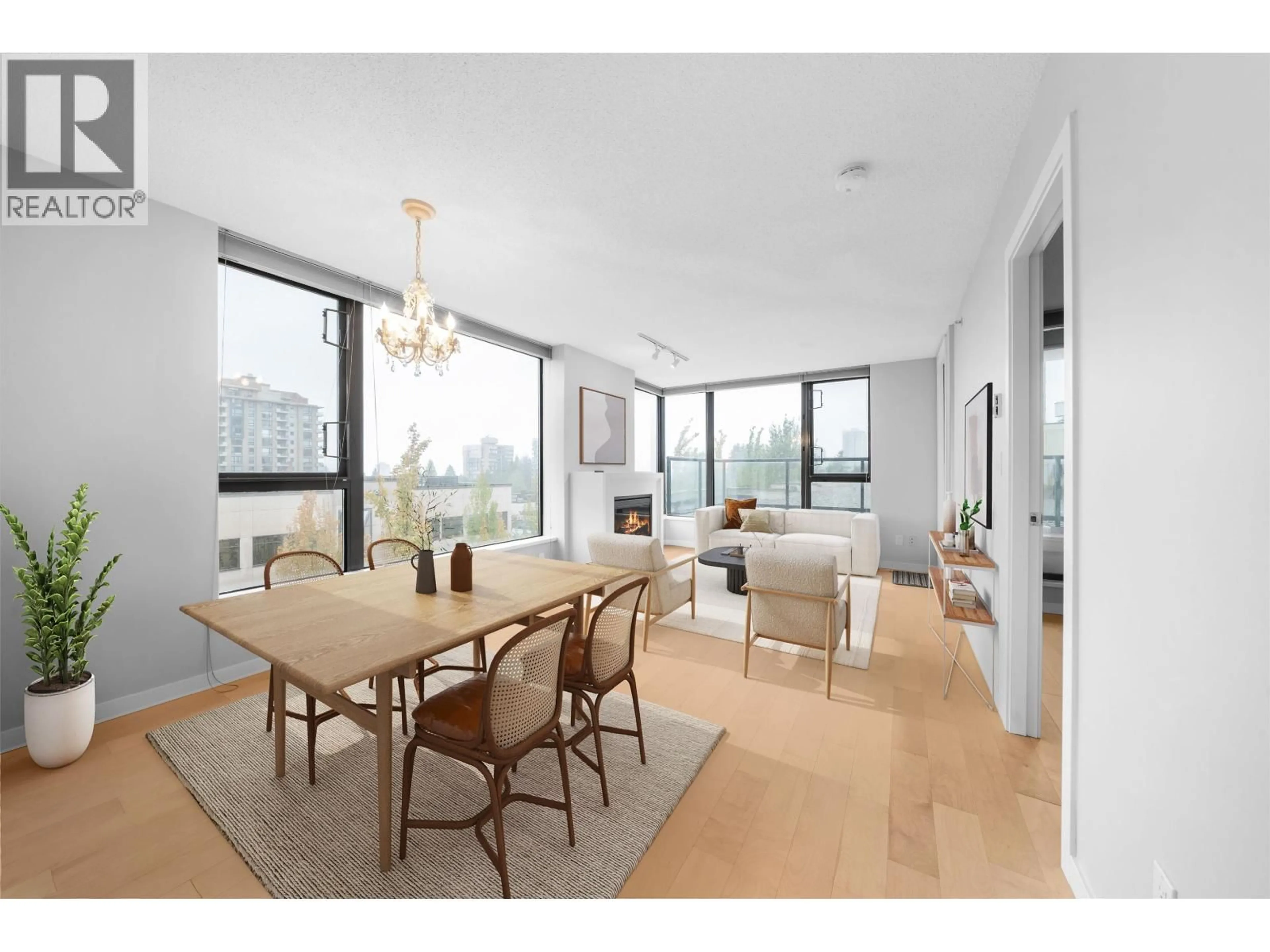 Dining room, wood/laminate floor for 607 - 7063 HALL AVENUE, Burnaby British Columbia V5E0A5