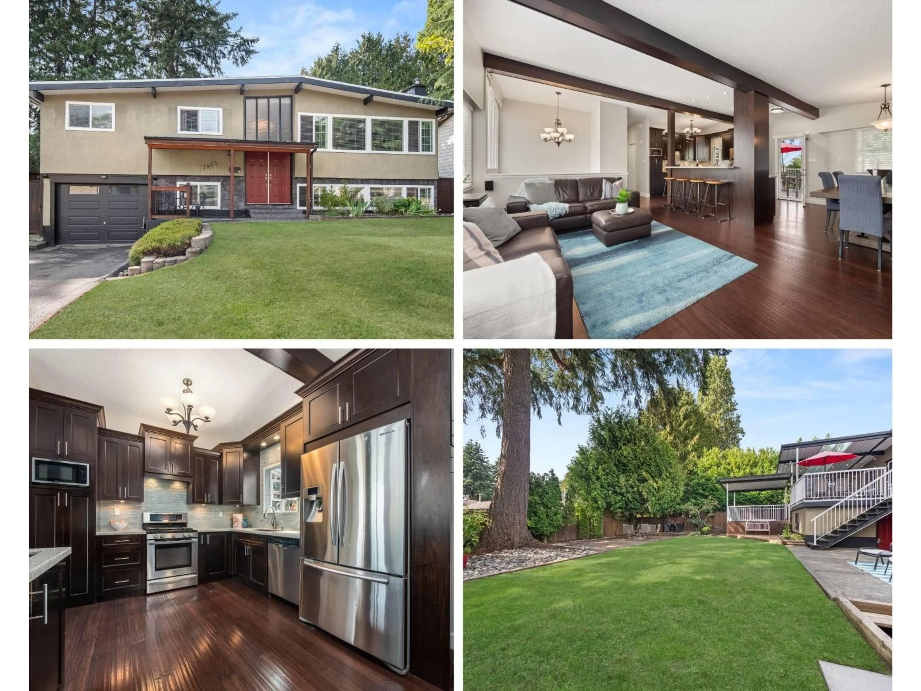 A pic from outside/outdoor area/front of a property/back of a property/a pic from drone, street for 7863 110A, Delta British Columbia V4C4K5