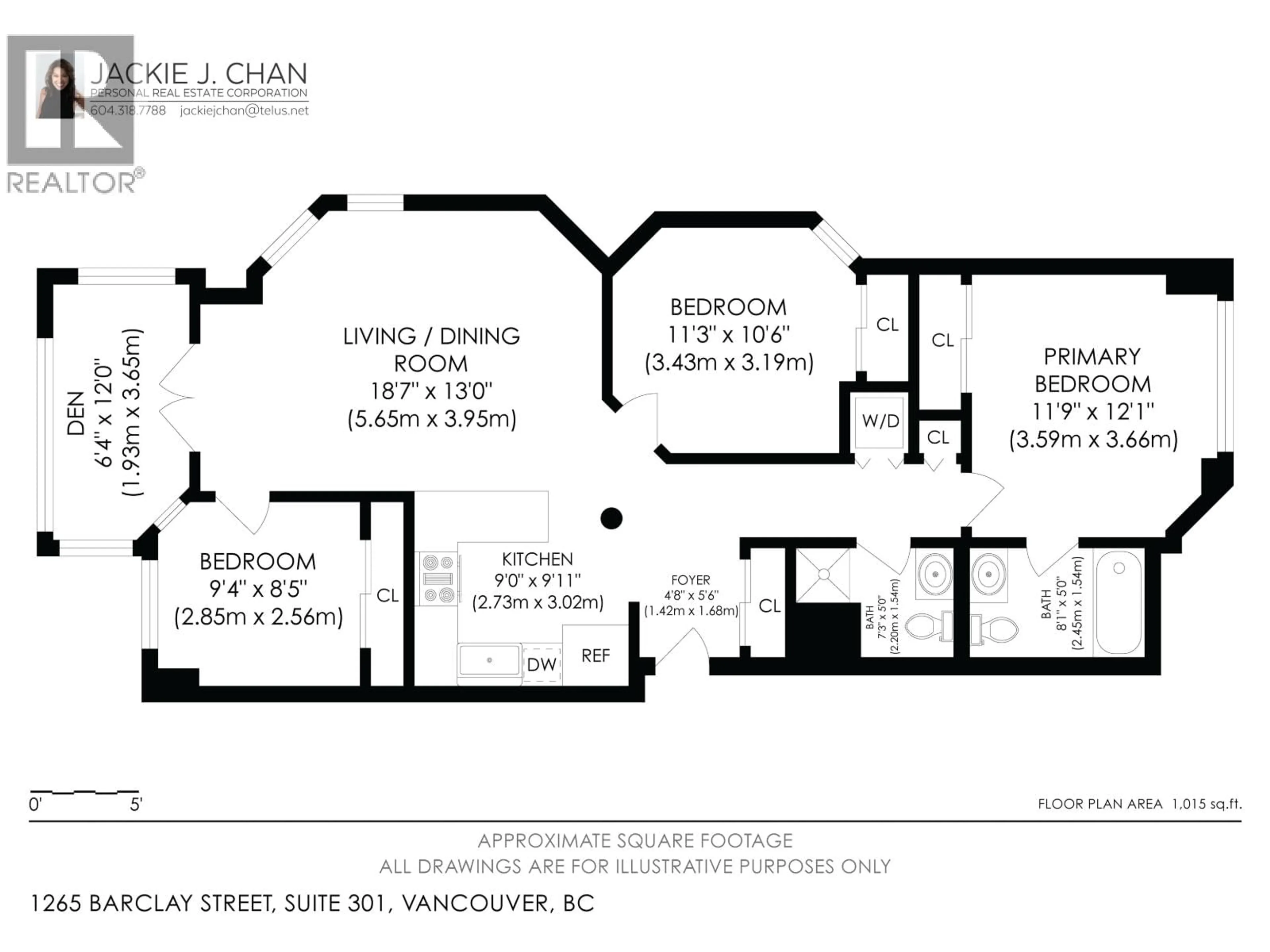 Floor plan for 301 - 1265 BARCLAY STREET, Vancouver British Columbia V6E1H5