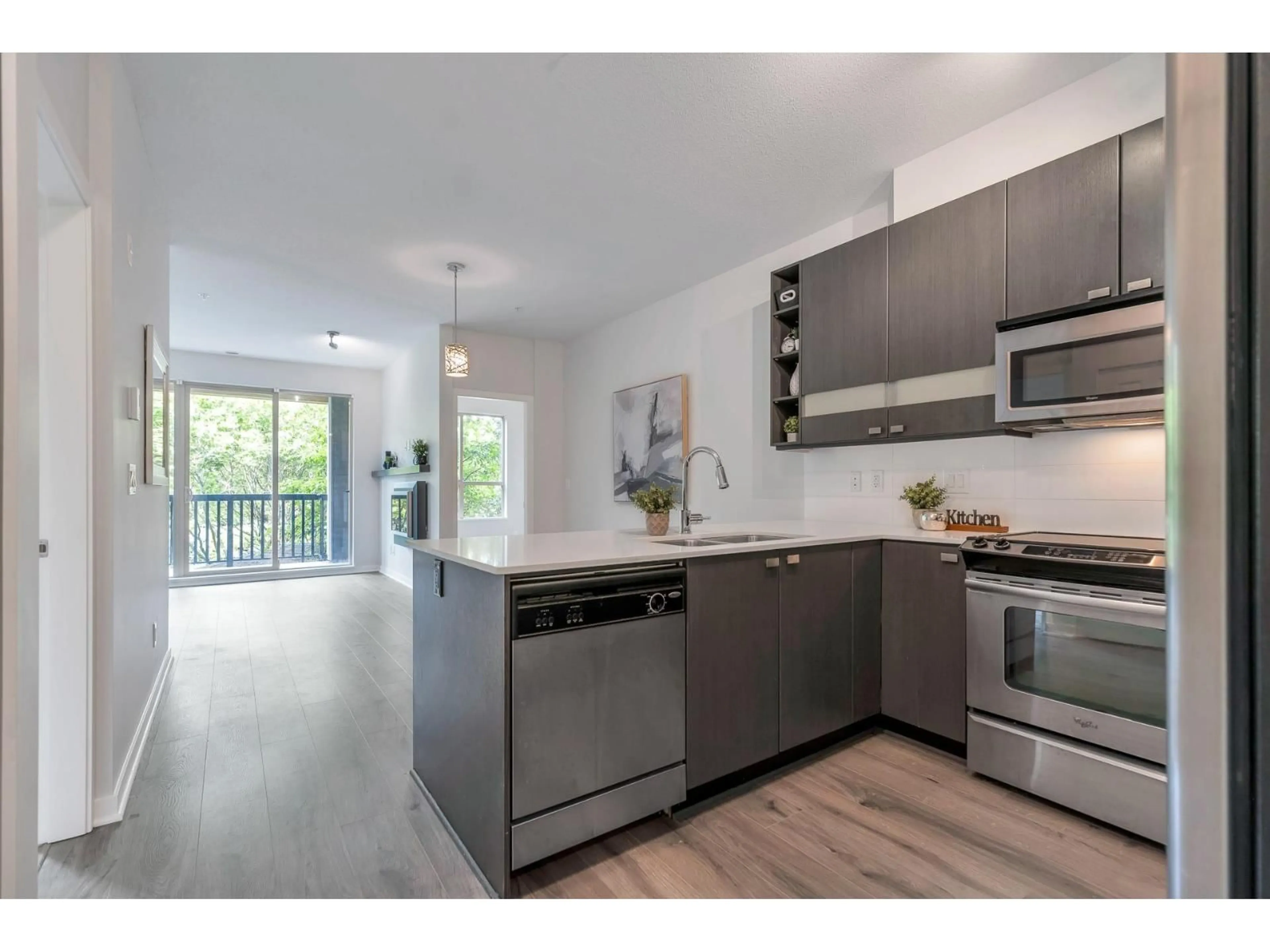 Open concept kitchen, unknown for 213 - 5655 210A, Langley British Columbia V3A0G4