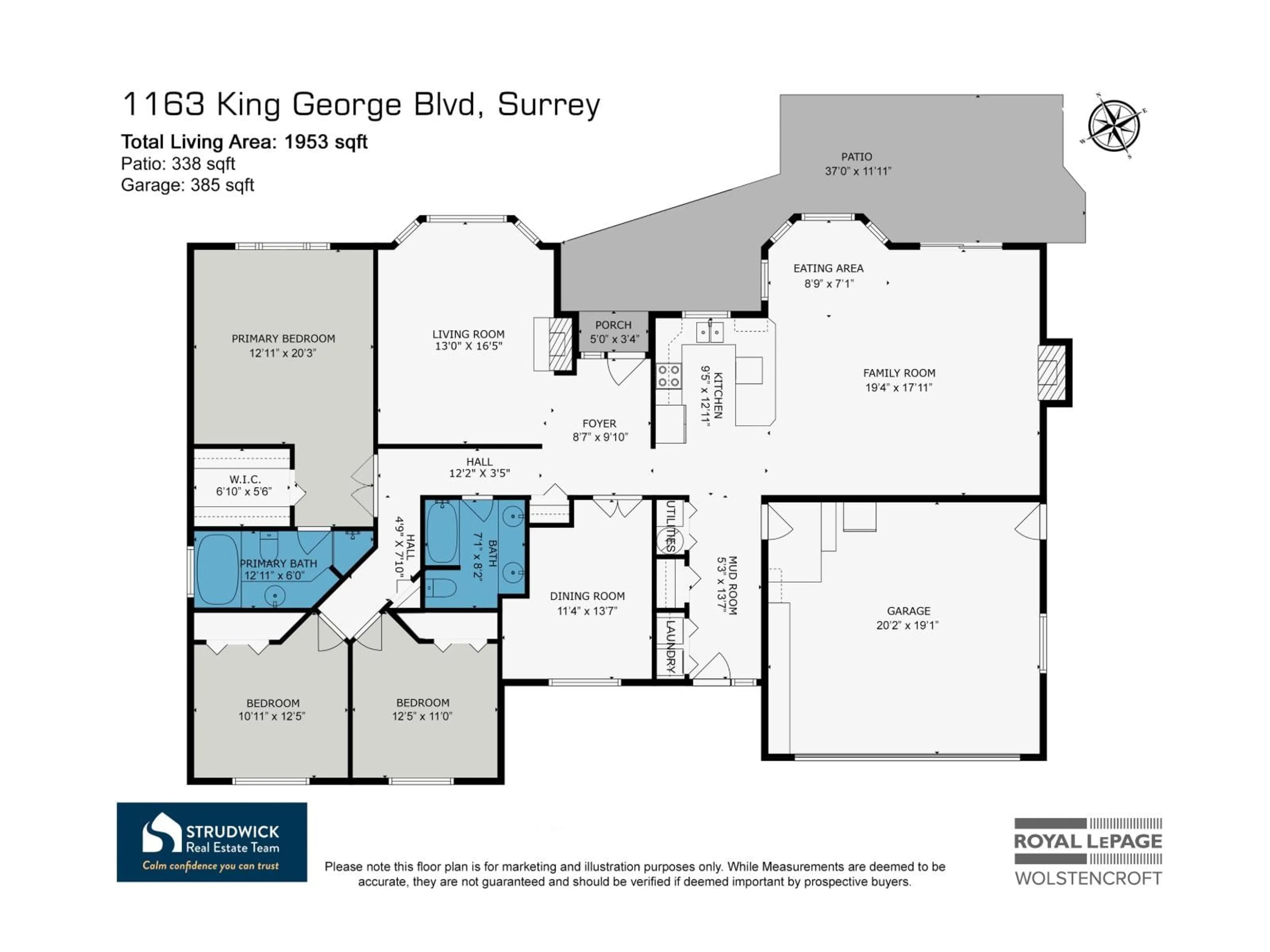 Floor plan for 1163 KING GEORGE, Surrey British Columbia V4A4Z1