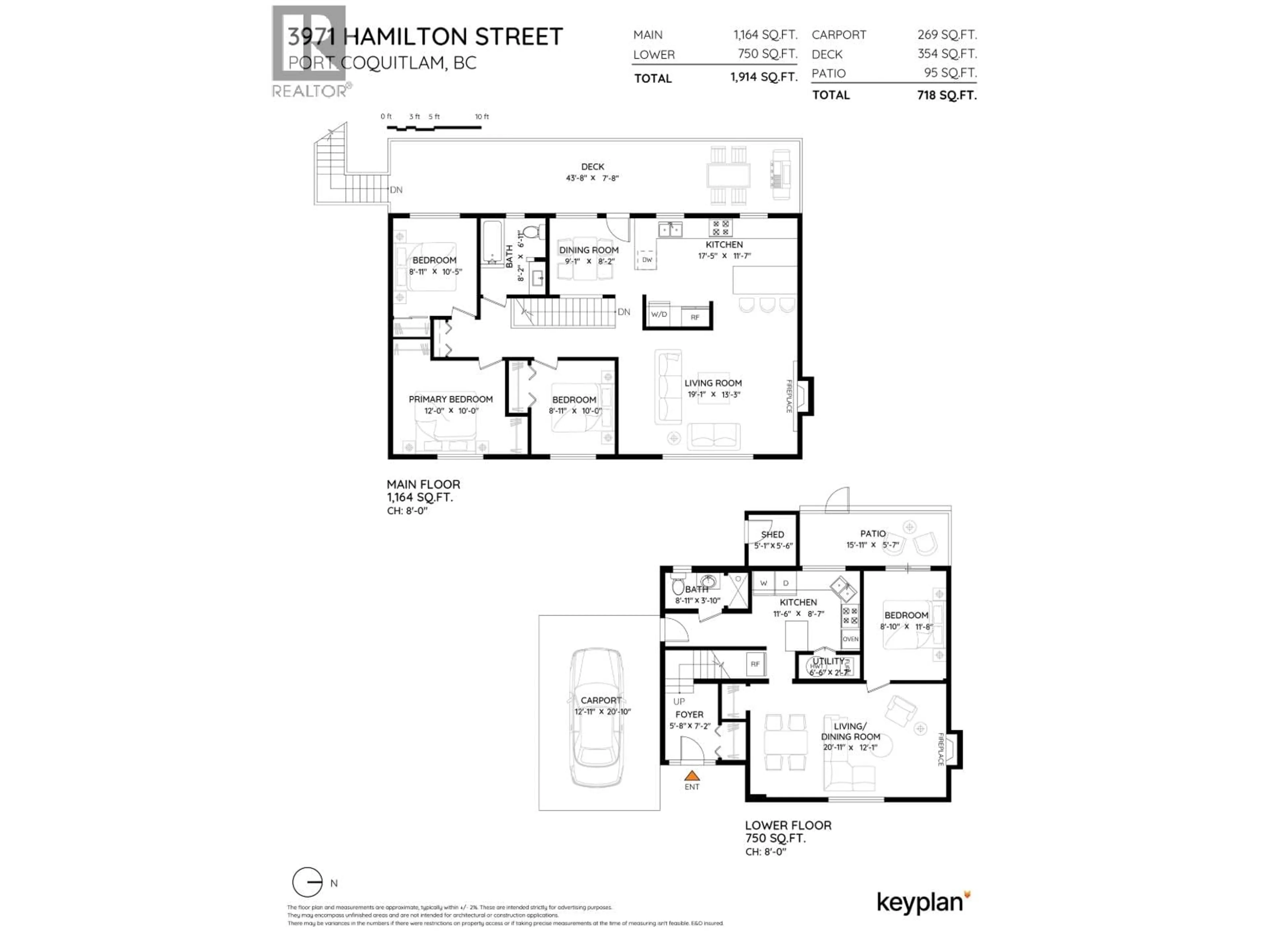 Floor plan for 3971 HAMILTON STREET, Port Coquitlam British Columbia V3B3A8