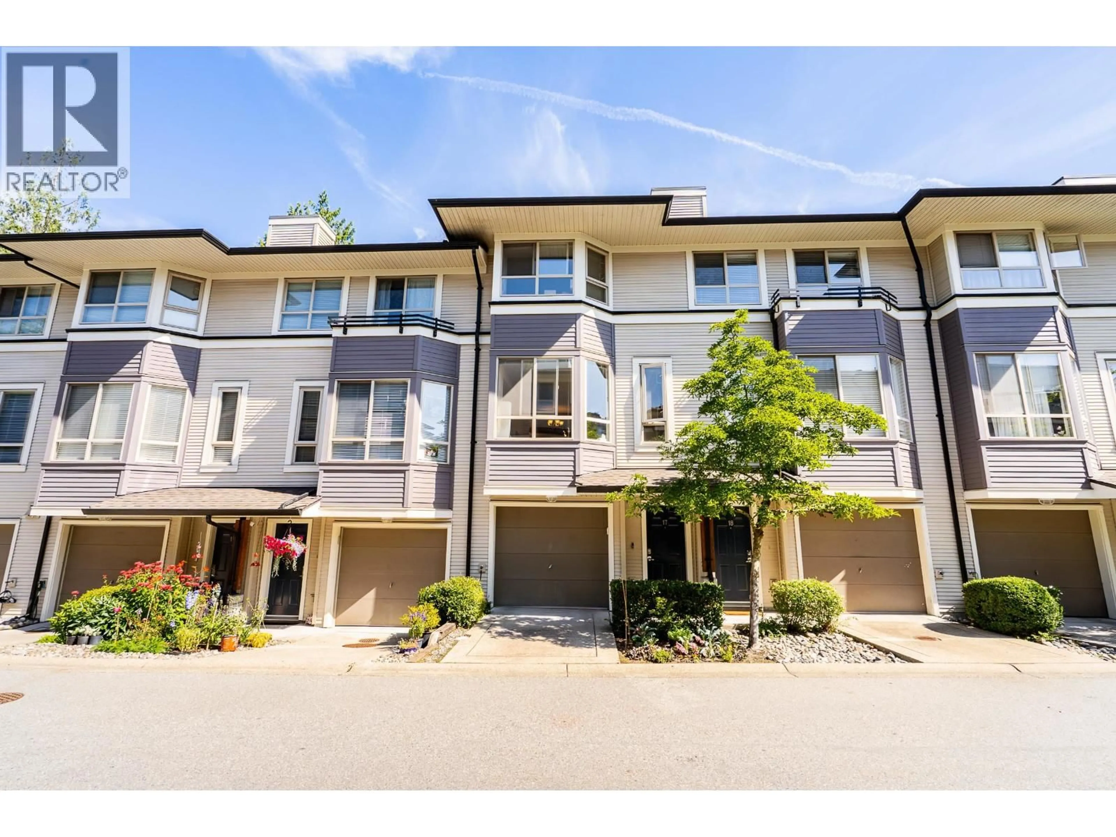 A pic from outside/outdoor area/front of a property/back of a property/a pic from drone, street for 17 - 100 KLAHANIE DRIVE, Port Moody British Columbia V3H5K3
