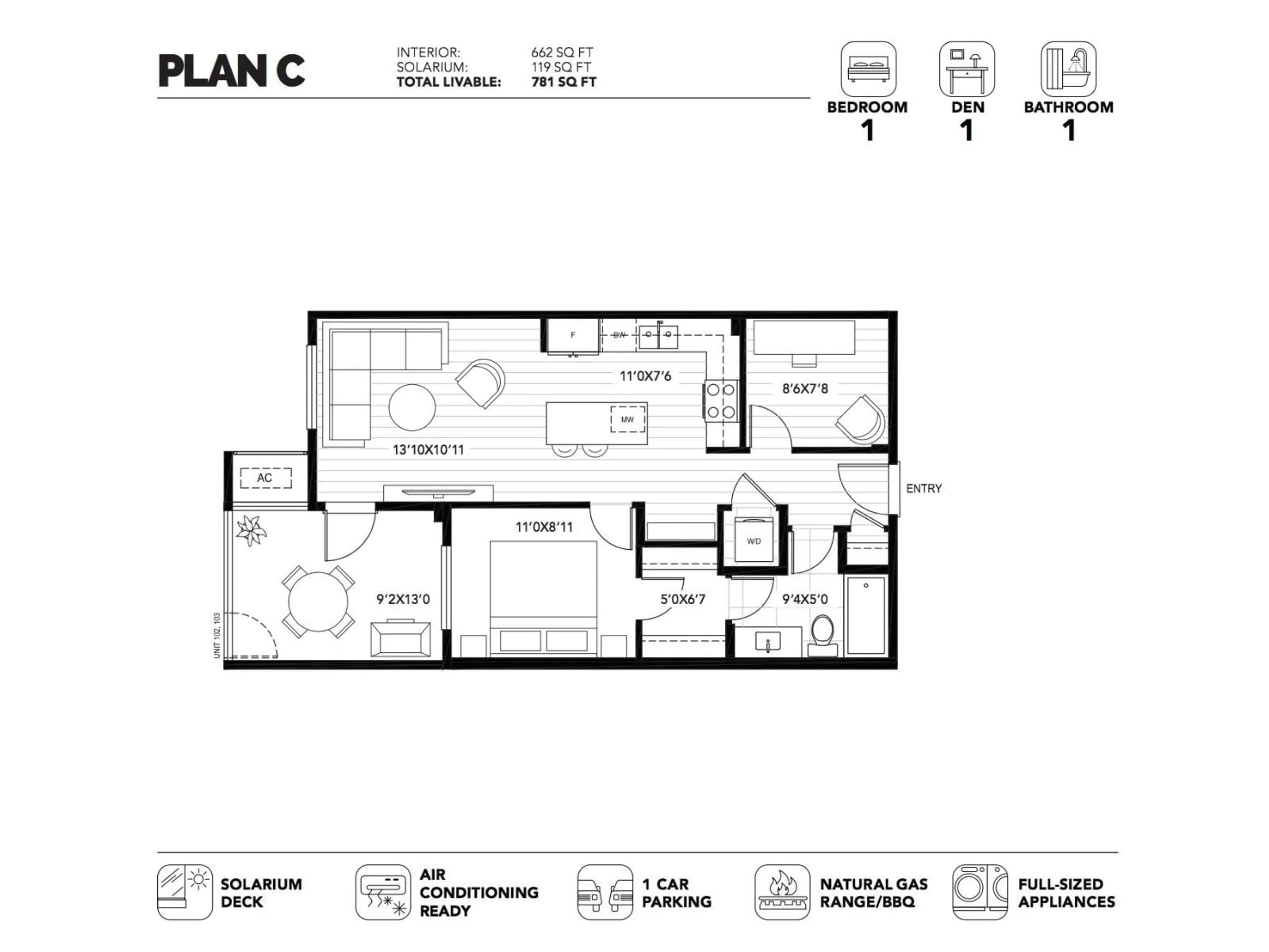 Floor plan for 503 - 19911 76, Langley British Columbia V2Y1S1