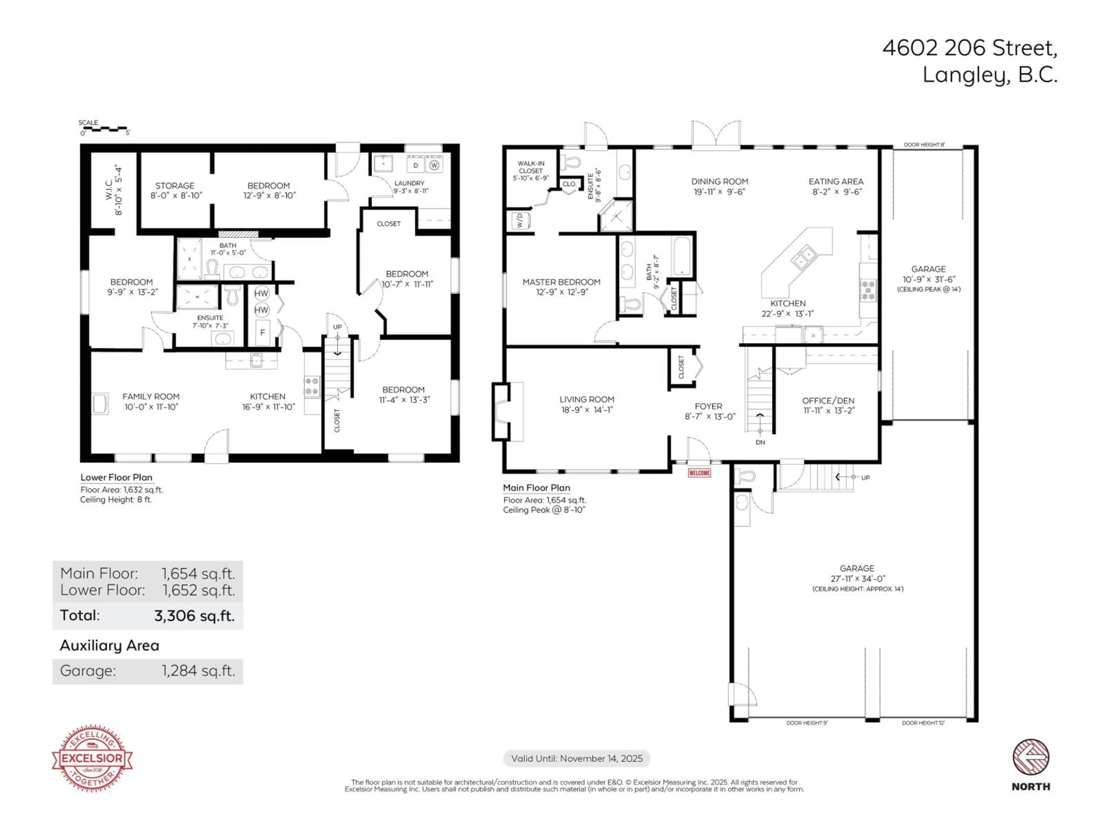 Floor plan for 4602 206, Langley British Columbia V3A2B9