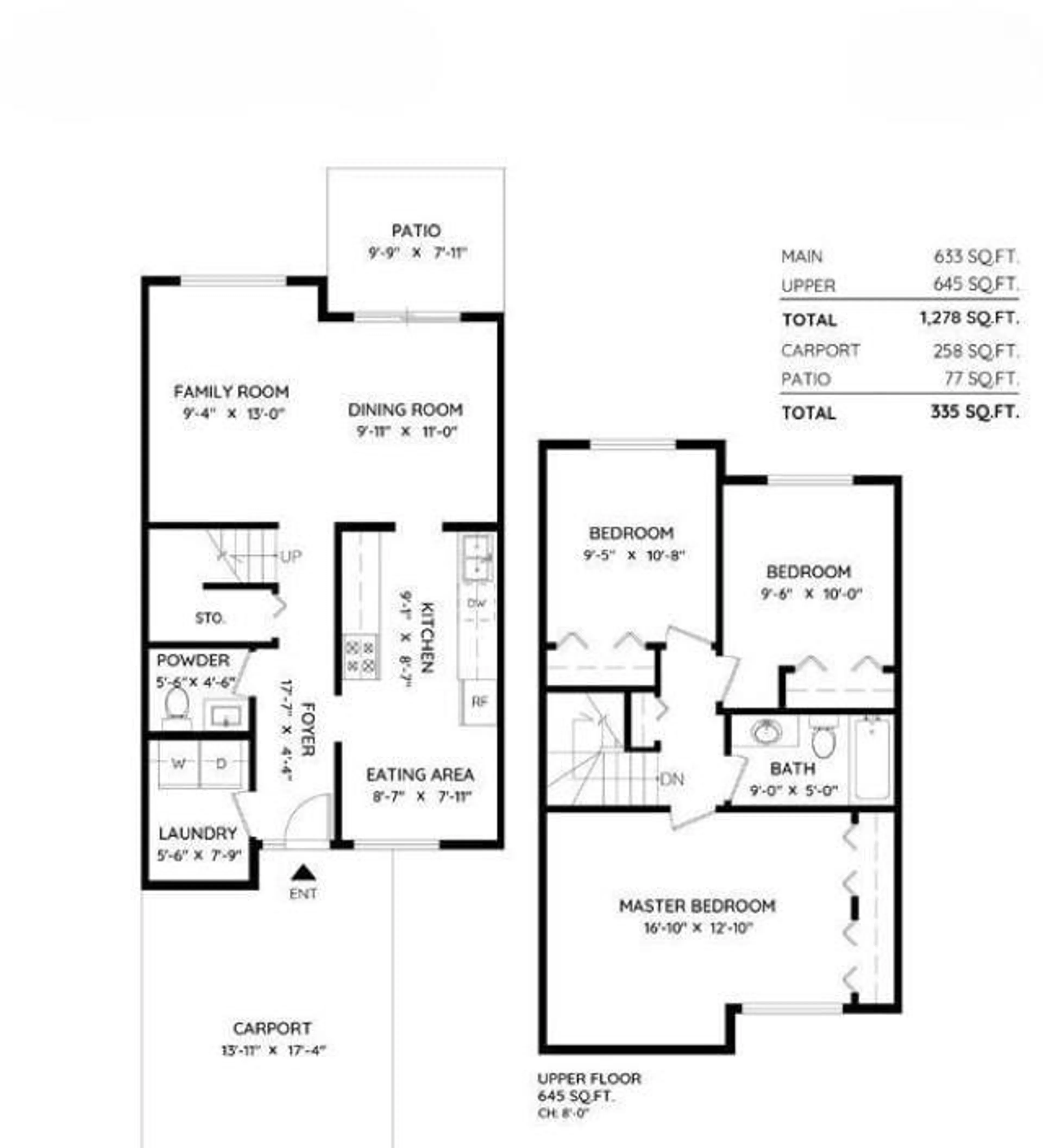 Floor plan for 69 - 13880 74, Surrey British Columbia V3W7E6