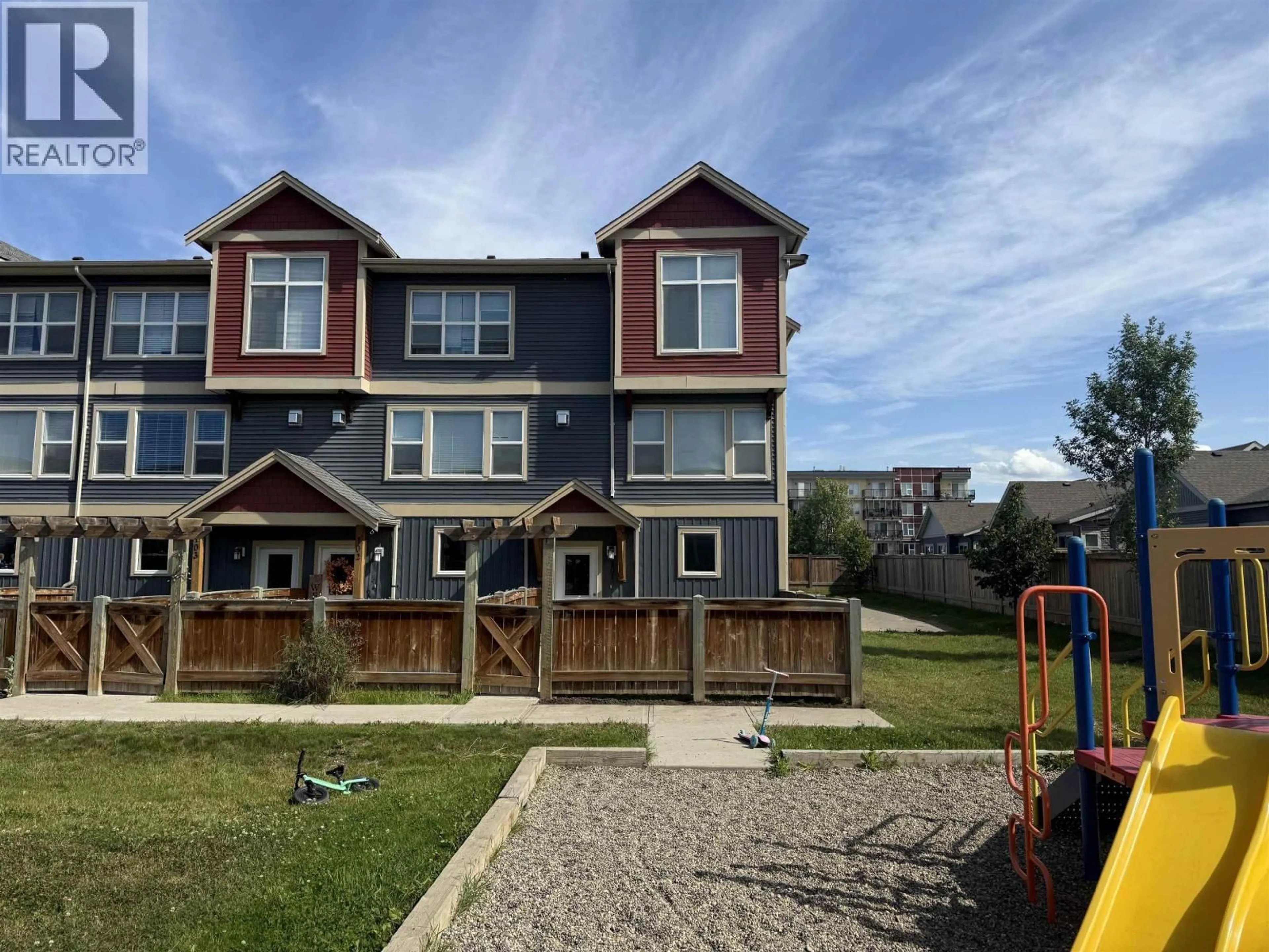 Home with vinyl exterior material, street for 101 - 10303 112 STREET, Fort St. John British Columbia V1J0N6
