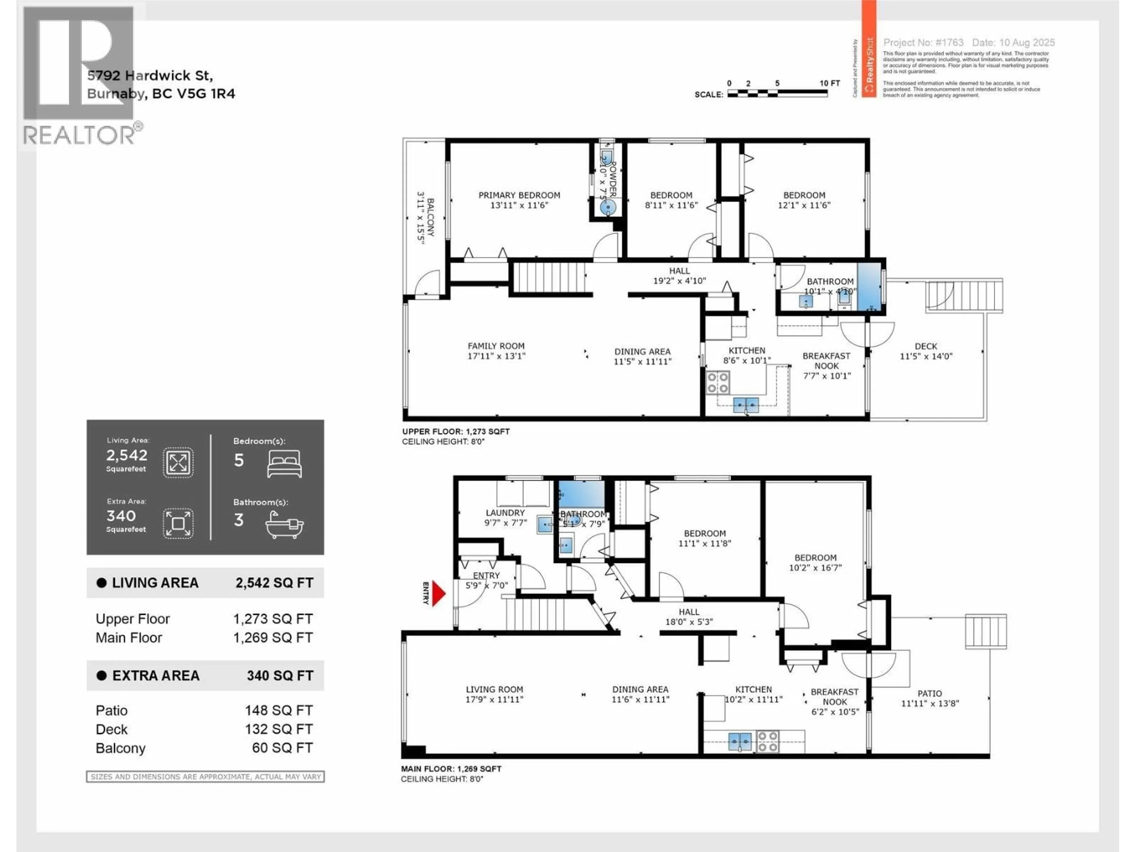 Floor plan for 5792 HARDWICK STREET, Burnaby British Columbia V5G1R4