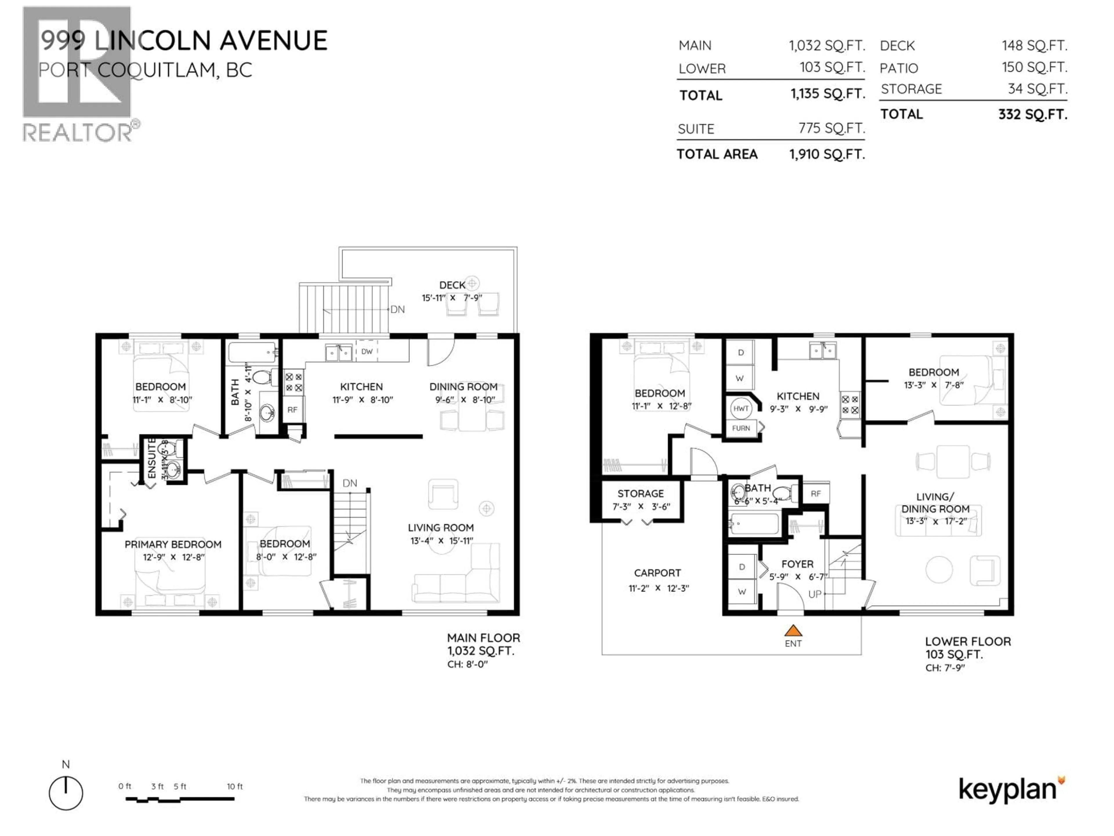Floor plan for 999 LINCOLN AVENUE, Port Coquitlam British Columbia V3B2J2