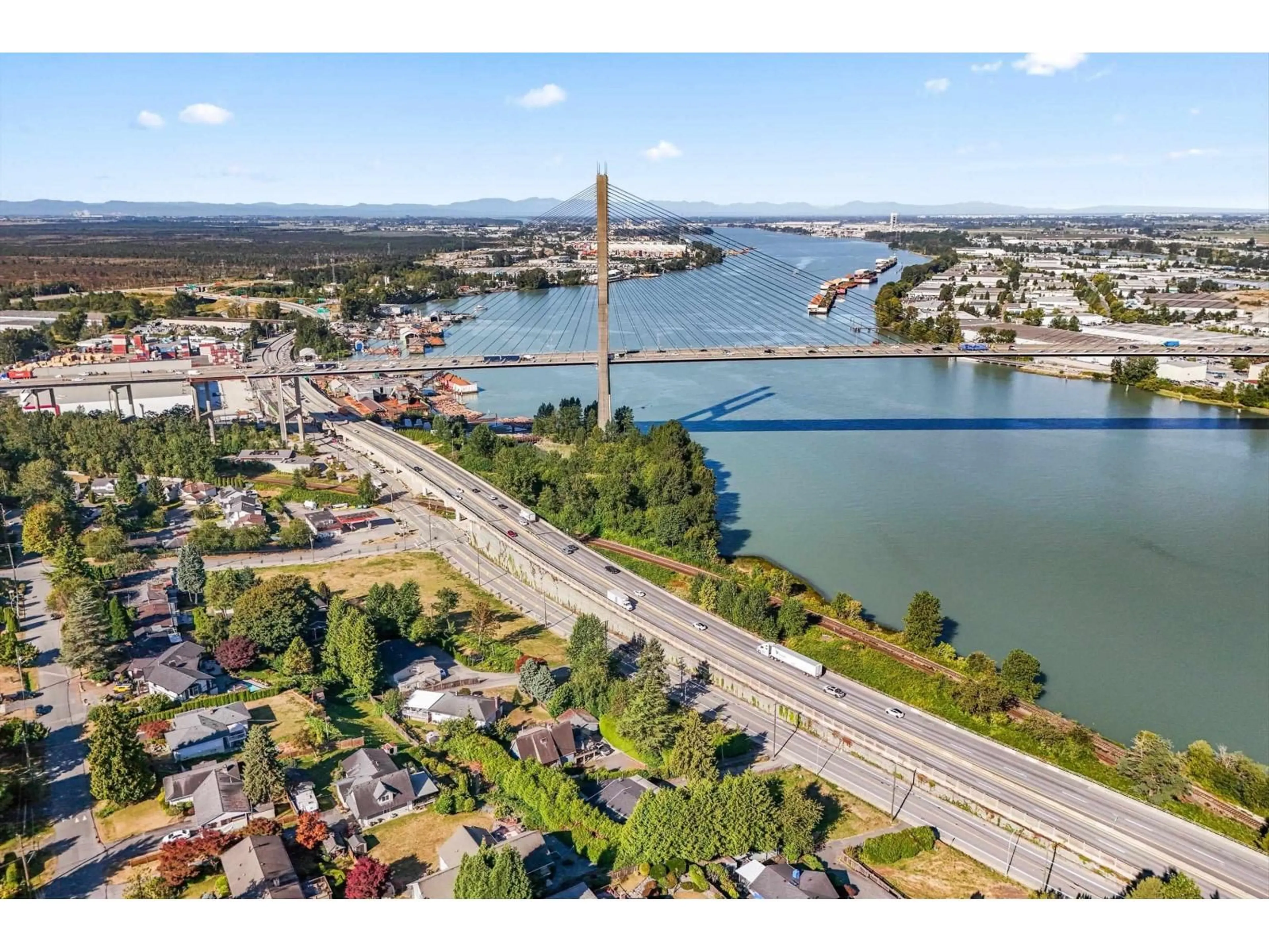 A pic from outside/outdoor area/front of a property/back of a property/a pic from drone, water/lake/river/ocean view for 10308 RIVER, Delta British Columbia V4C2R5