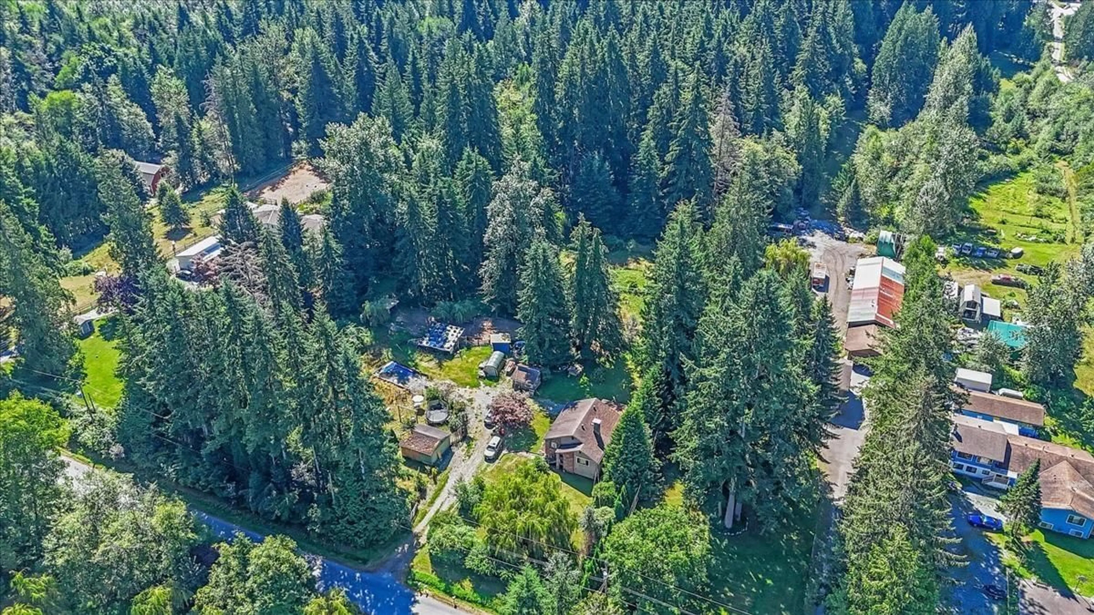 A pic from outside/outdoor area/front of a property/back of a property/a pic from drone, forest/trees view for 10310 RIVER, Delta British Columbia V4C2R5
