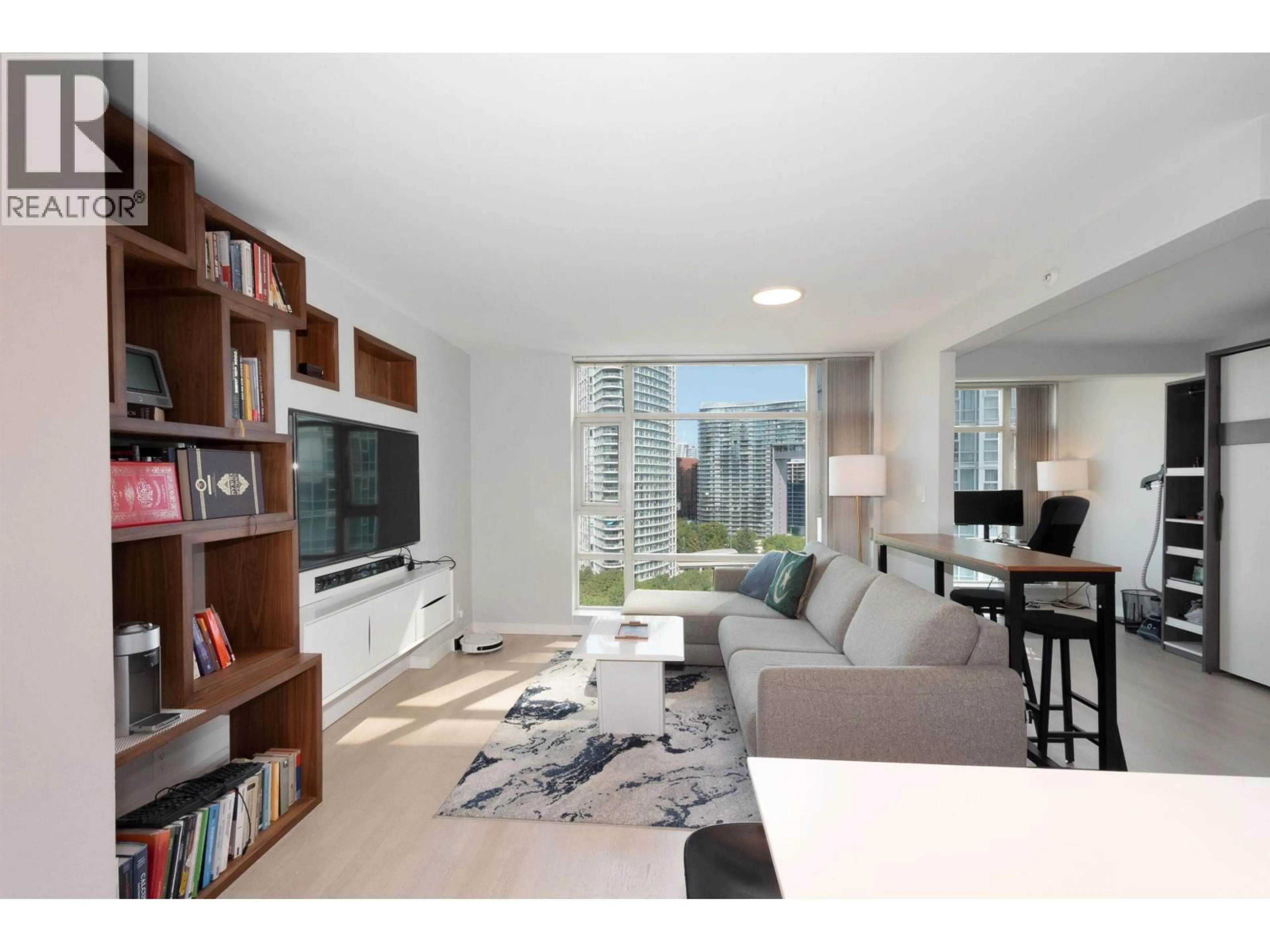 Living room with furniture, unknown for 1703 - 198 AQUARIUS MEWS, Vancouver British Columbia V6Z2Y4