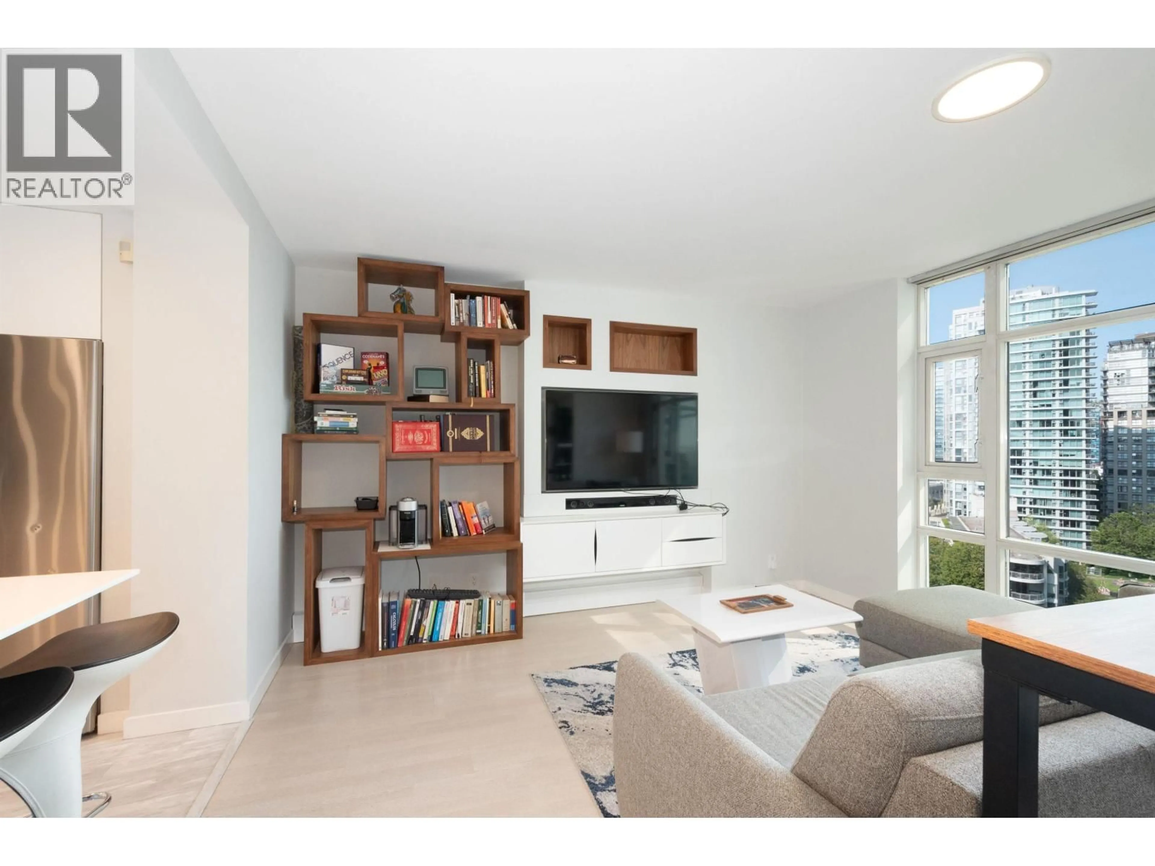 Living room with furniture, unknown for 1703 - 198 AQUARIUS MEWS, Vancouver British Columbia V6Z2Y4