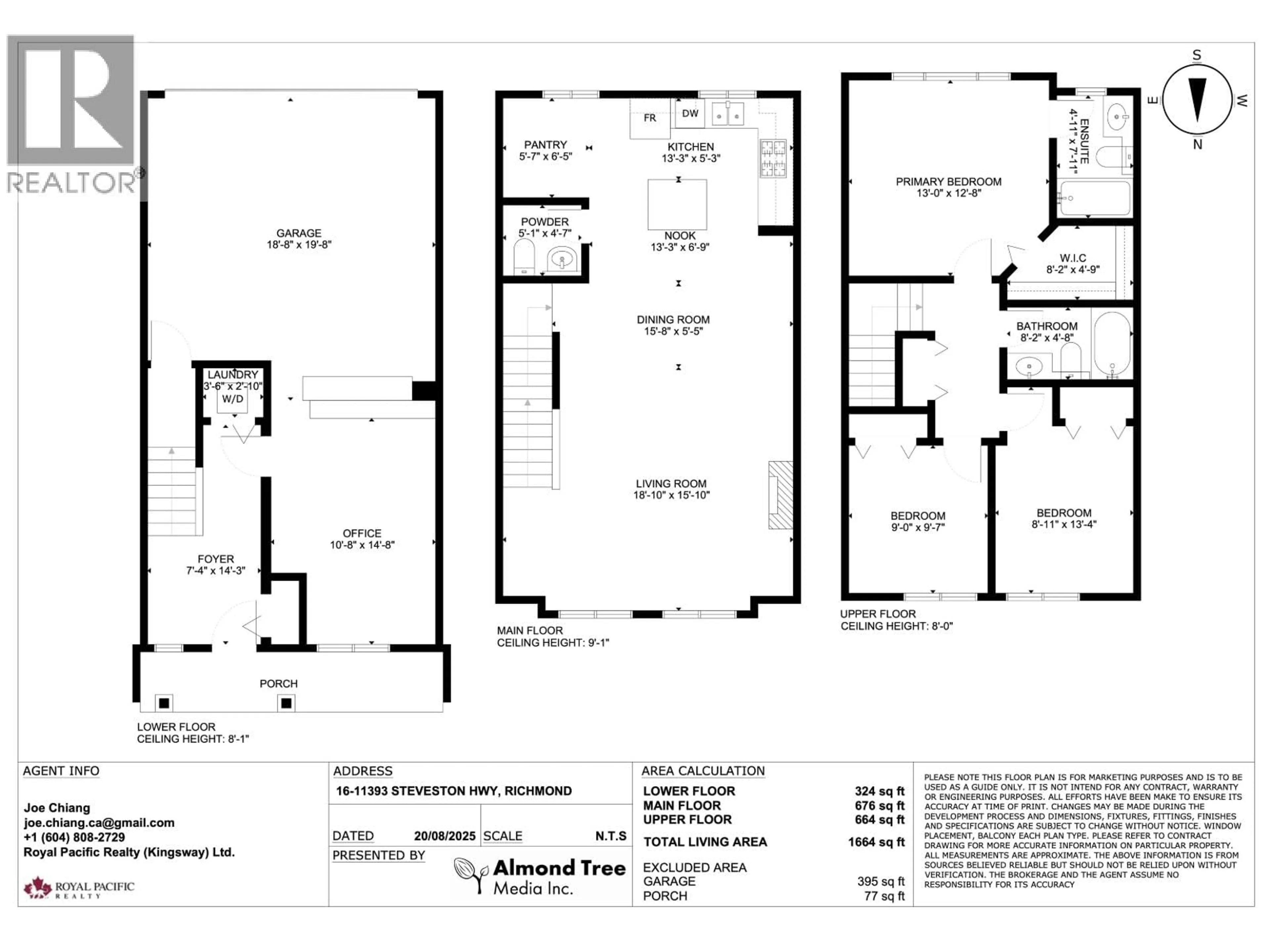 Floor plan for 16 - 11393 STEVESTON HIGHWAY, Richmond British Columbia V7A1N8