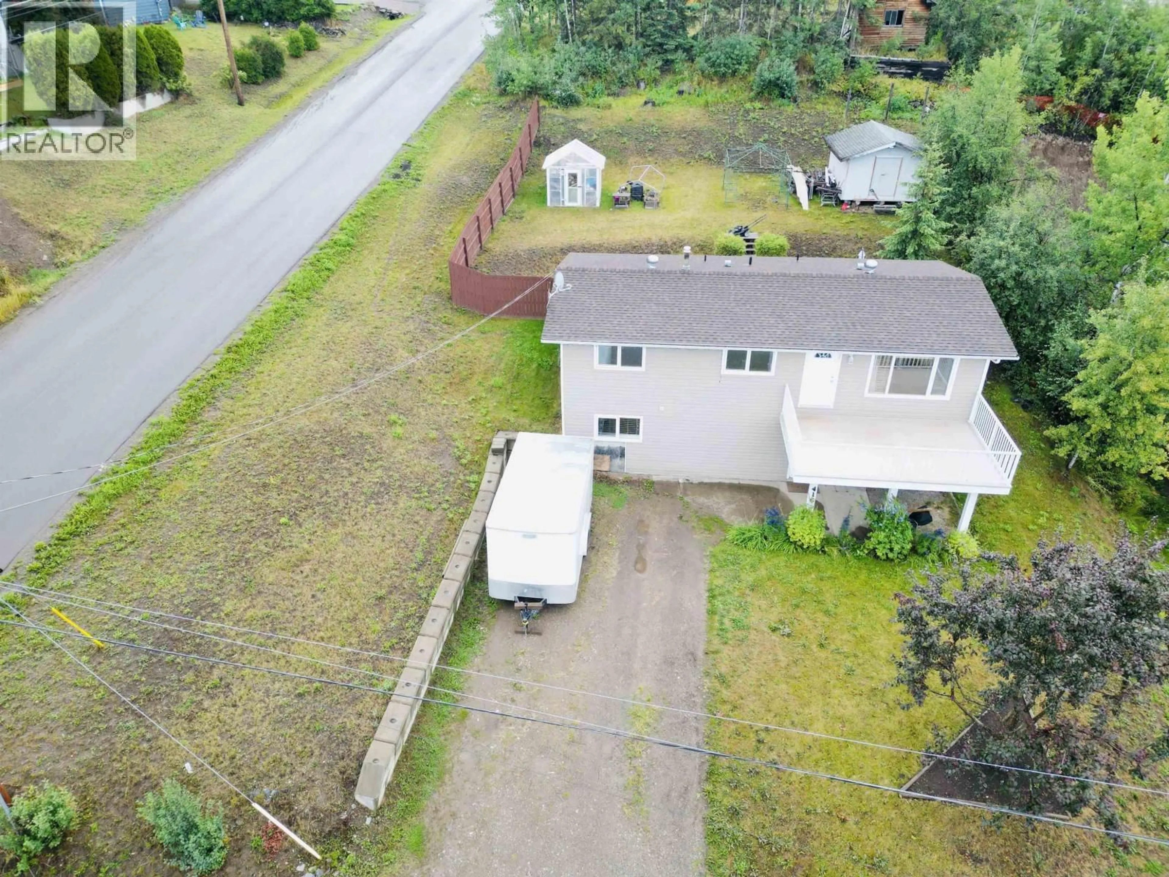 A pic from outside/outdoor area/front of a property/back of a property/a pic from drone, street for 416 CARROLL STREET, Burns Lake British Columbia V0J1E0